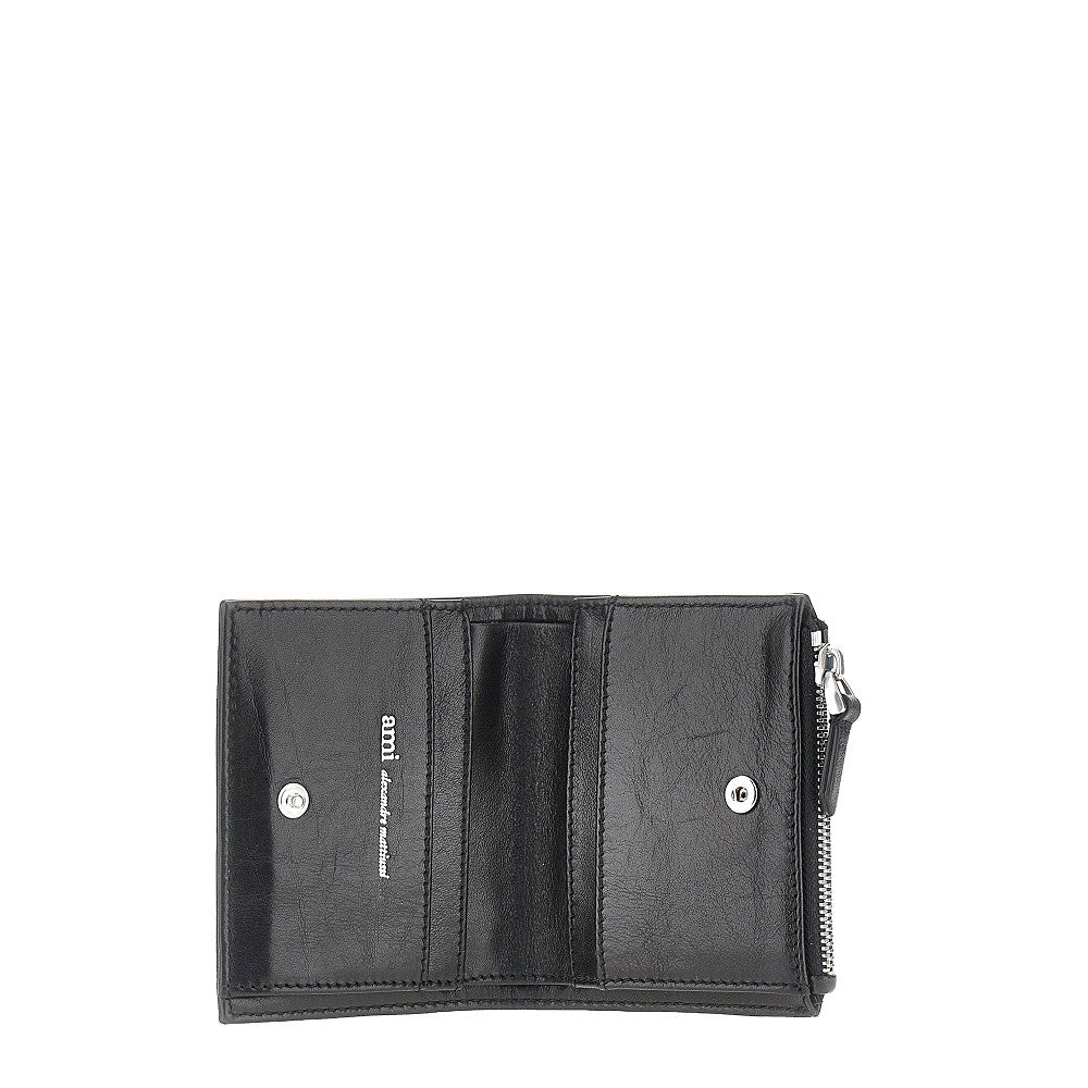 Ami Men Leather Bi-Fold Voulez-Vous Wallet AMI PARIS