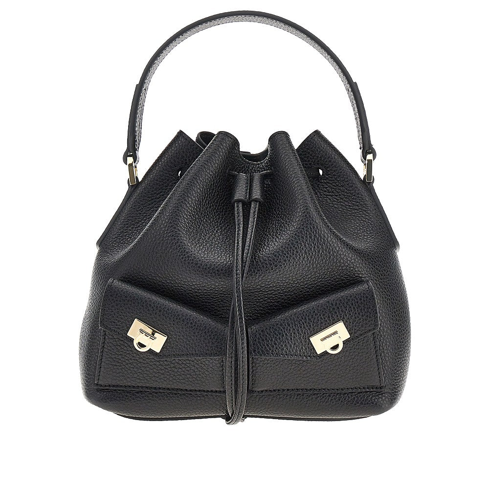Ferragamo Women Grained Leather Multipocket Bucket Bag FERRAGAMO
