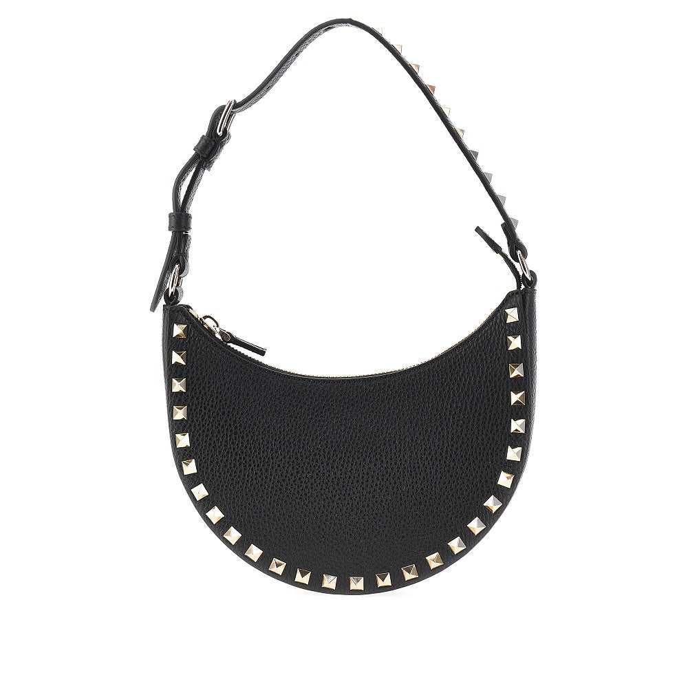 Valentino Garavani Women Grain Leather Mini 'Rockstud' Hobo Bag VALENTINO GARAVANI