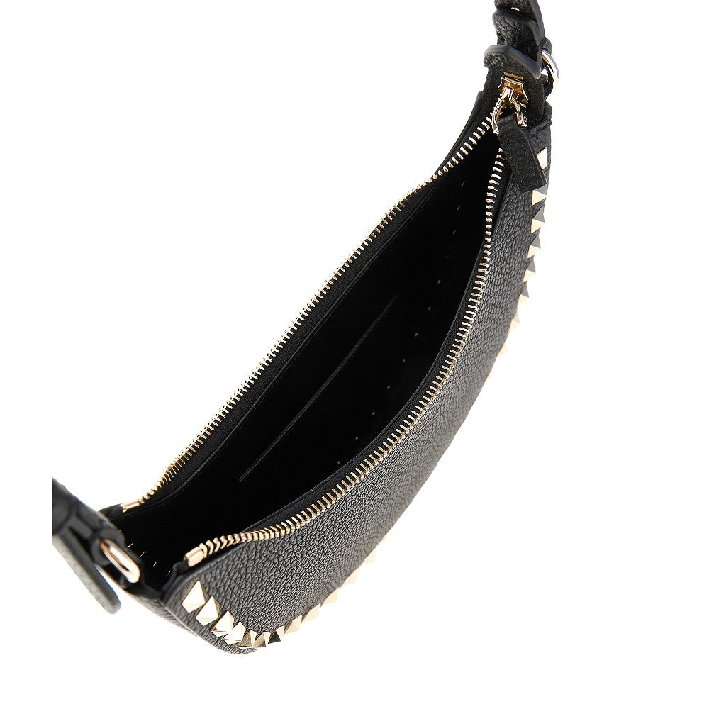 Valentino Garavani Women Grain Leather Mini 'Rockstud' Hobo Bag VALENTINO GARAVANI