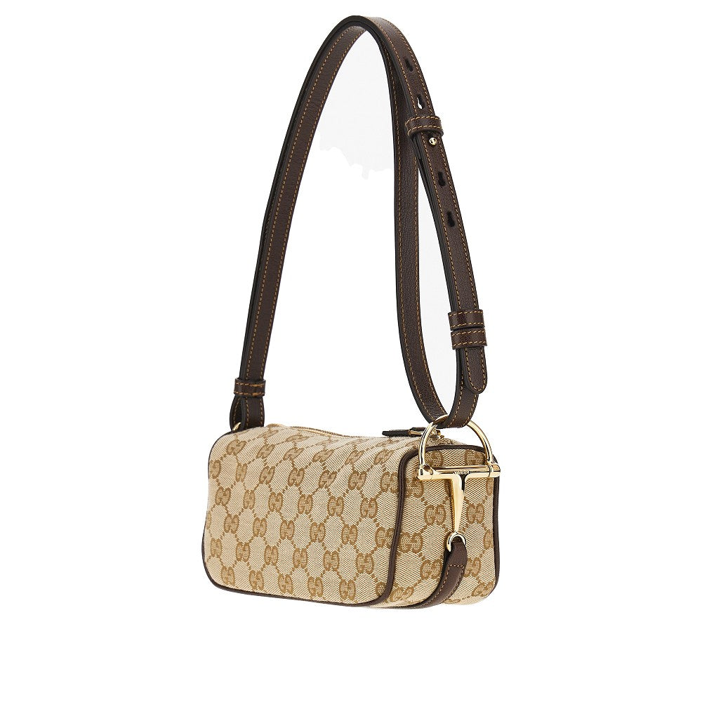 Gucci Women Gg Canvas Half Horsebit Mini Bag GUCCI