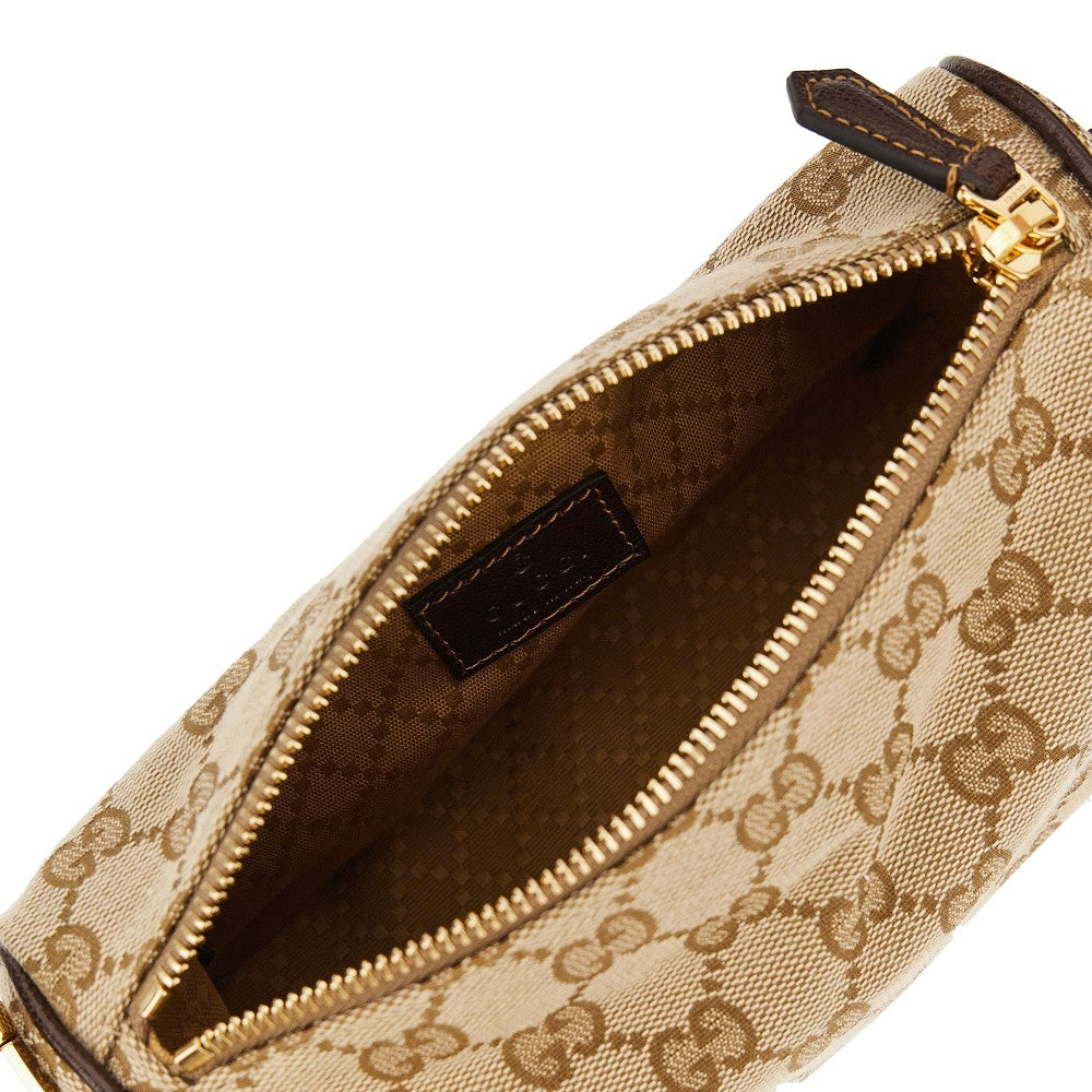 Gucci Women Gg Canvas Half Horsebit Mini Bag GUCCI