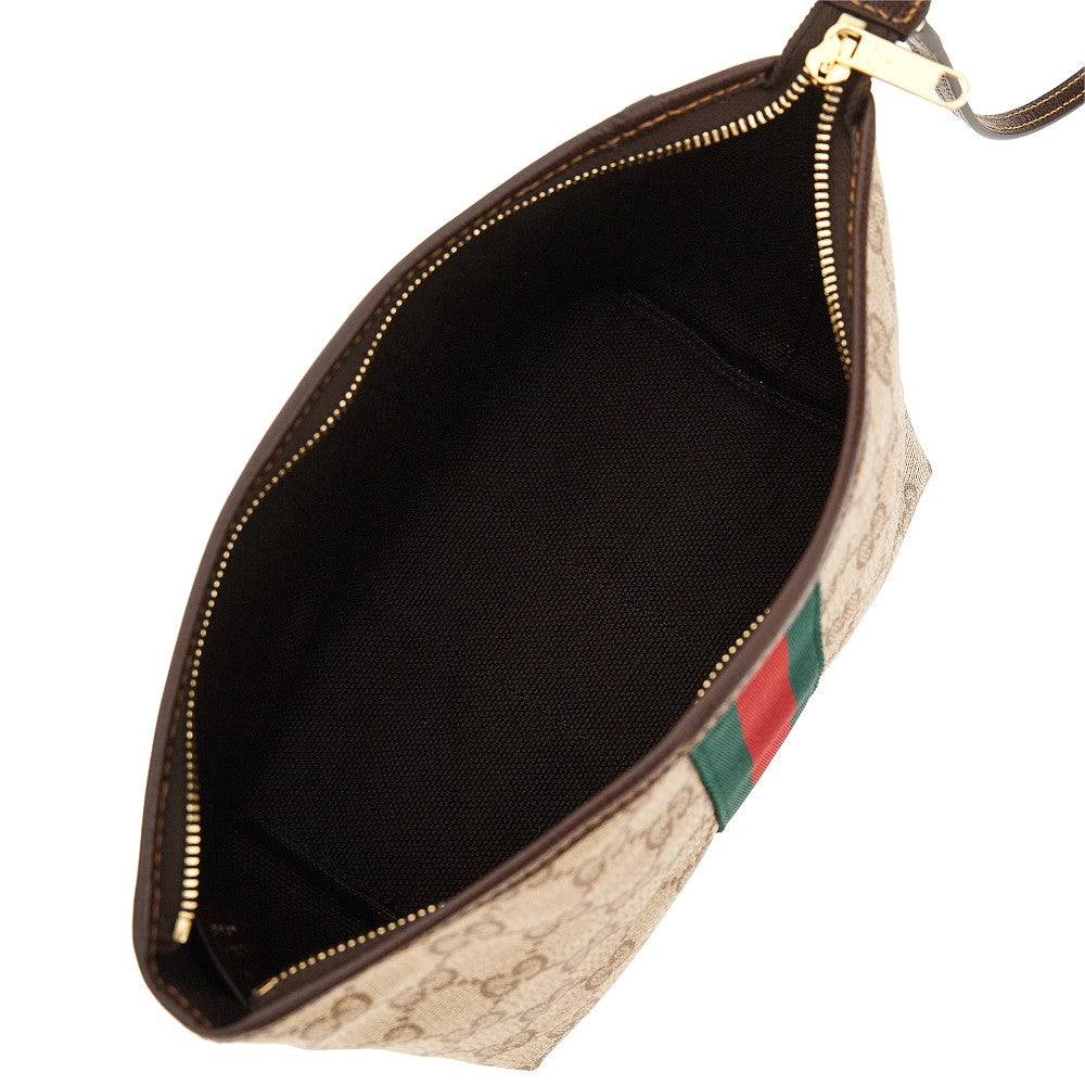 Gucci Women Gg Fabric Small Pouch With Web Ribbon GUCCI