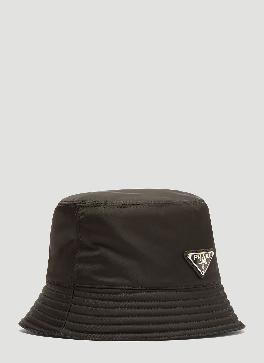 Prada Men Nylon Logo Bucket Hat PRADA