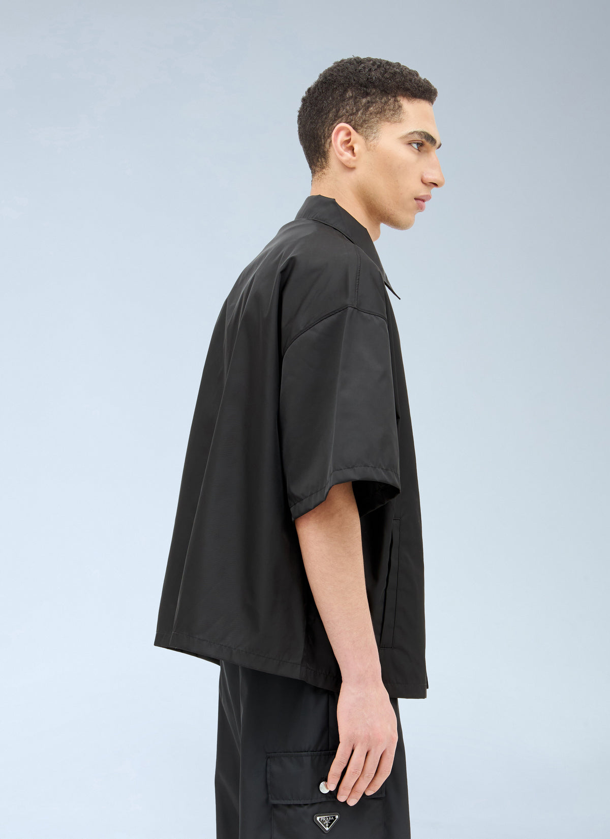 Prada Men Re-Nylon Short Sleeved Shirt PRADA