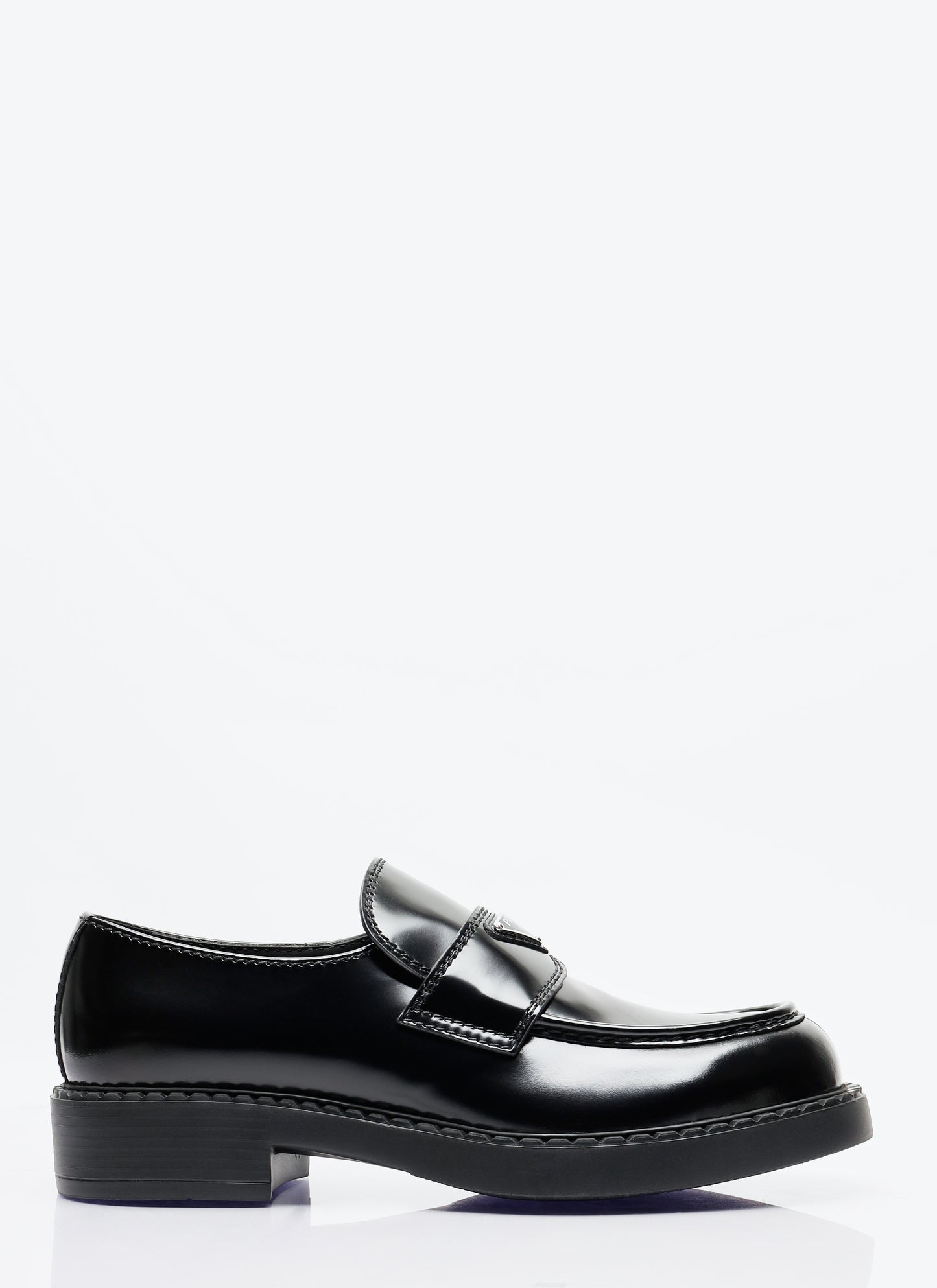 Prada Men Chocolate Loafers PRADA