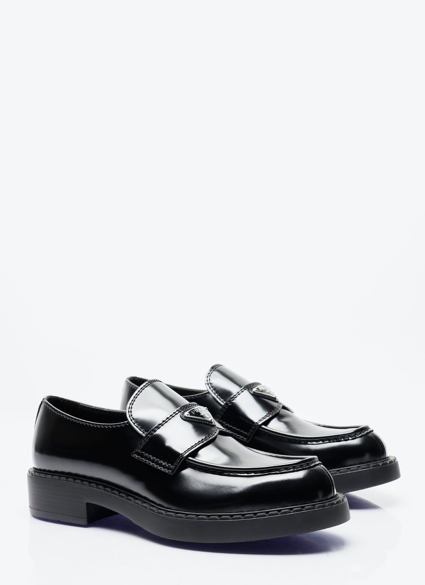 Prada Men Chocolate Loafers PRADA