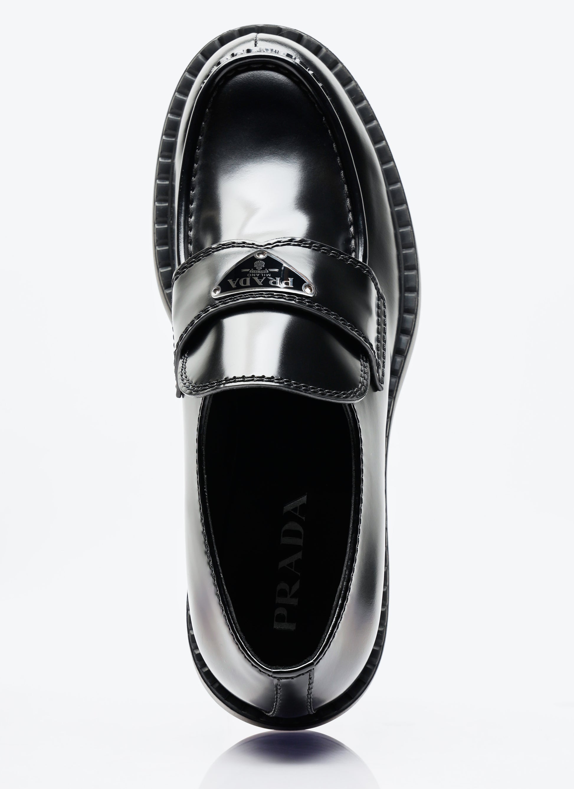Prada Men Chocolate Loafers PRADA