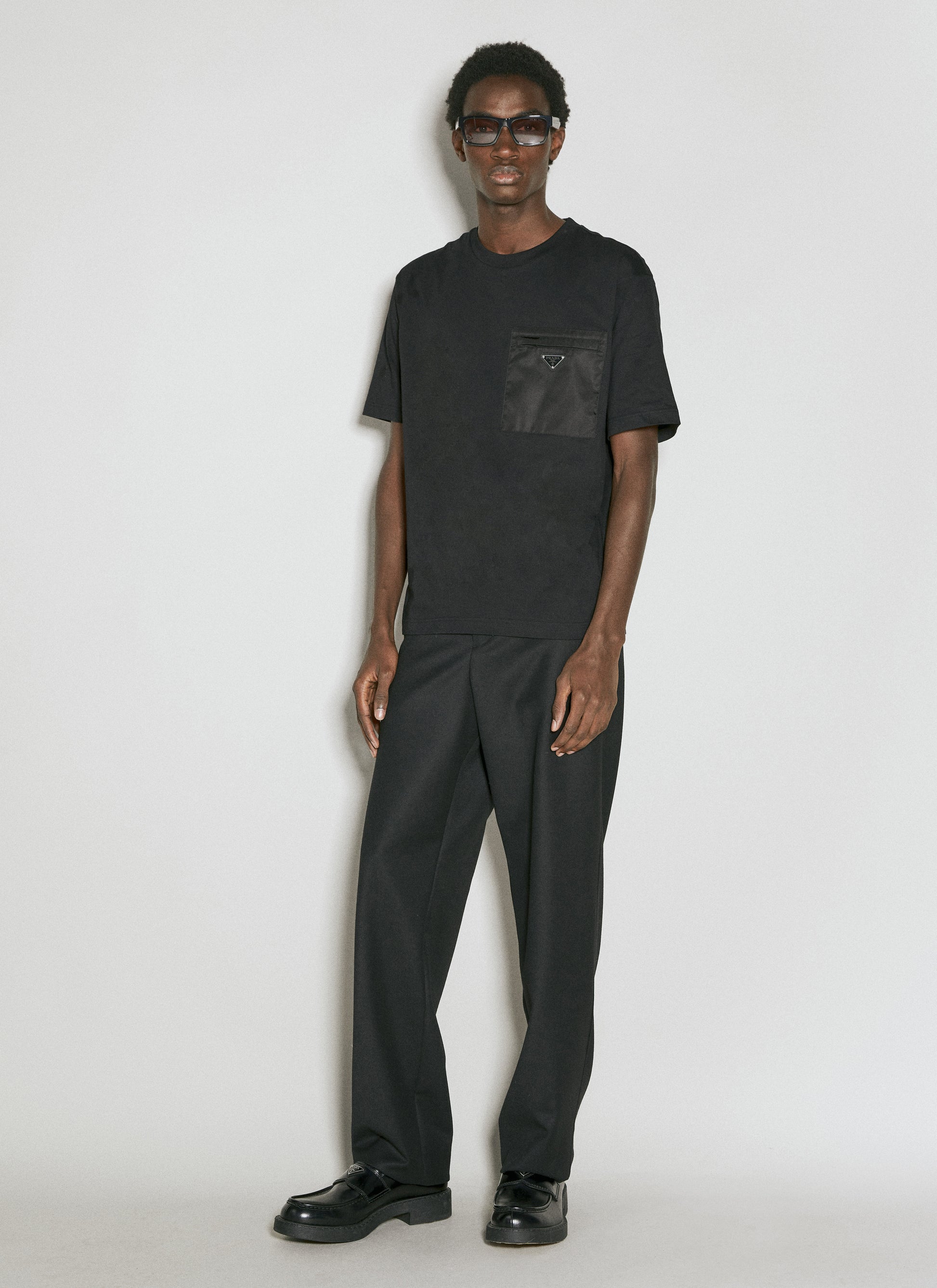Prada Men Re-Nylon Pocket Jersey T-Shirt PRADA