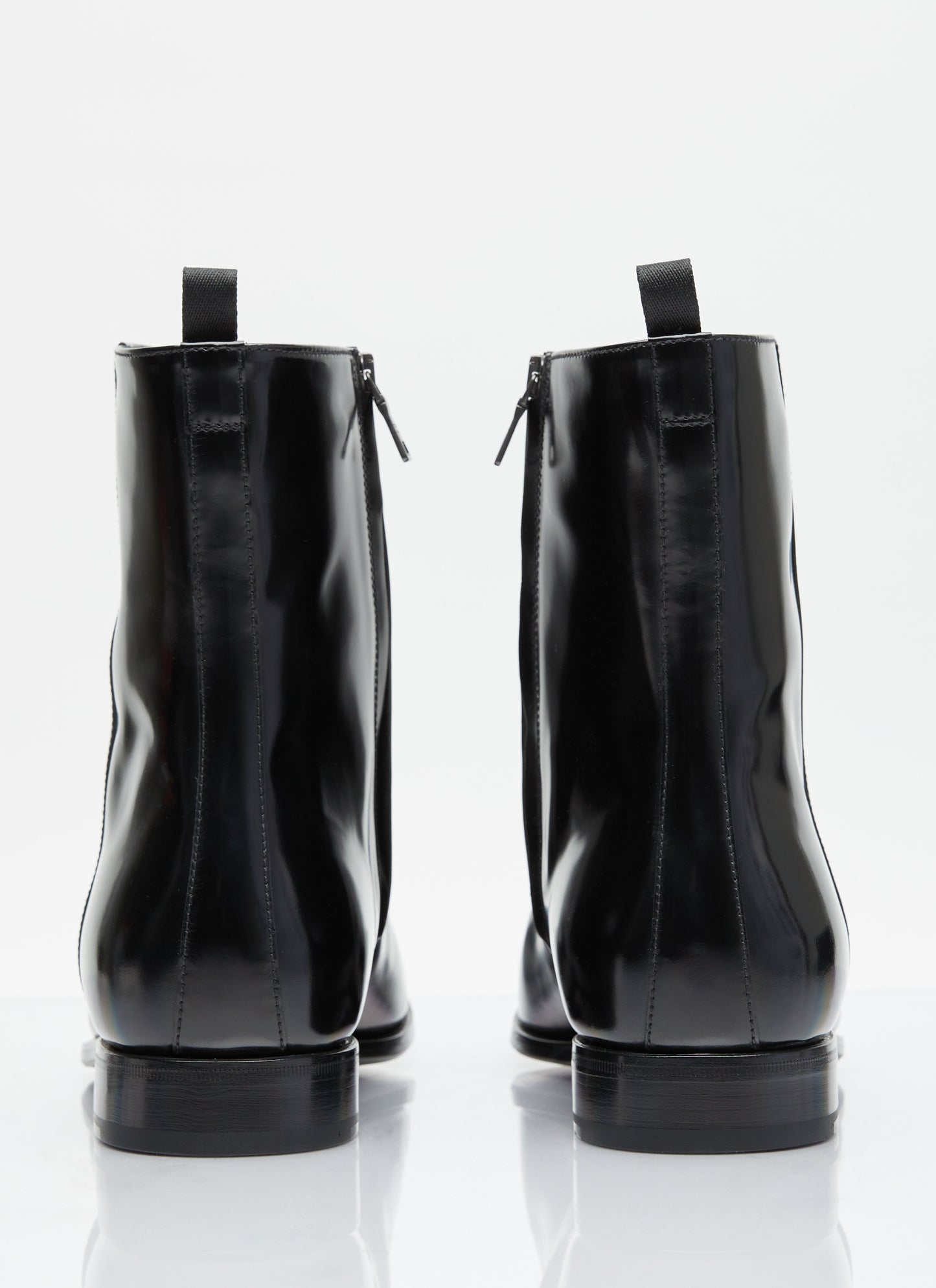 Prada Men Brushed Leather Boots PRADA