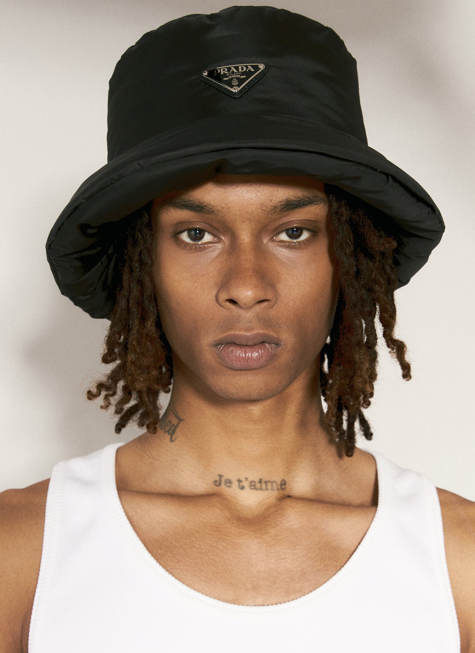 Prada Men Re-Nylon Bucket Hat PRADA