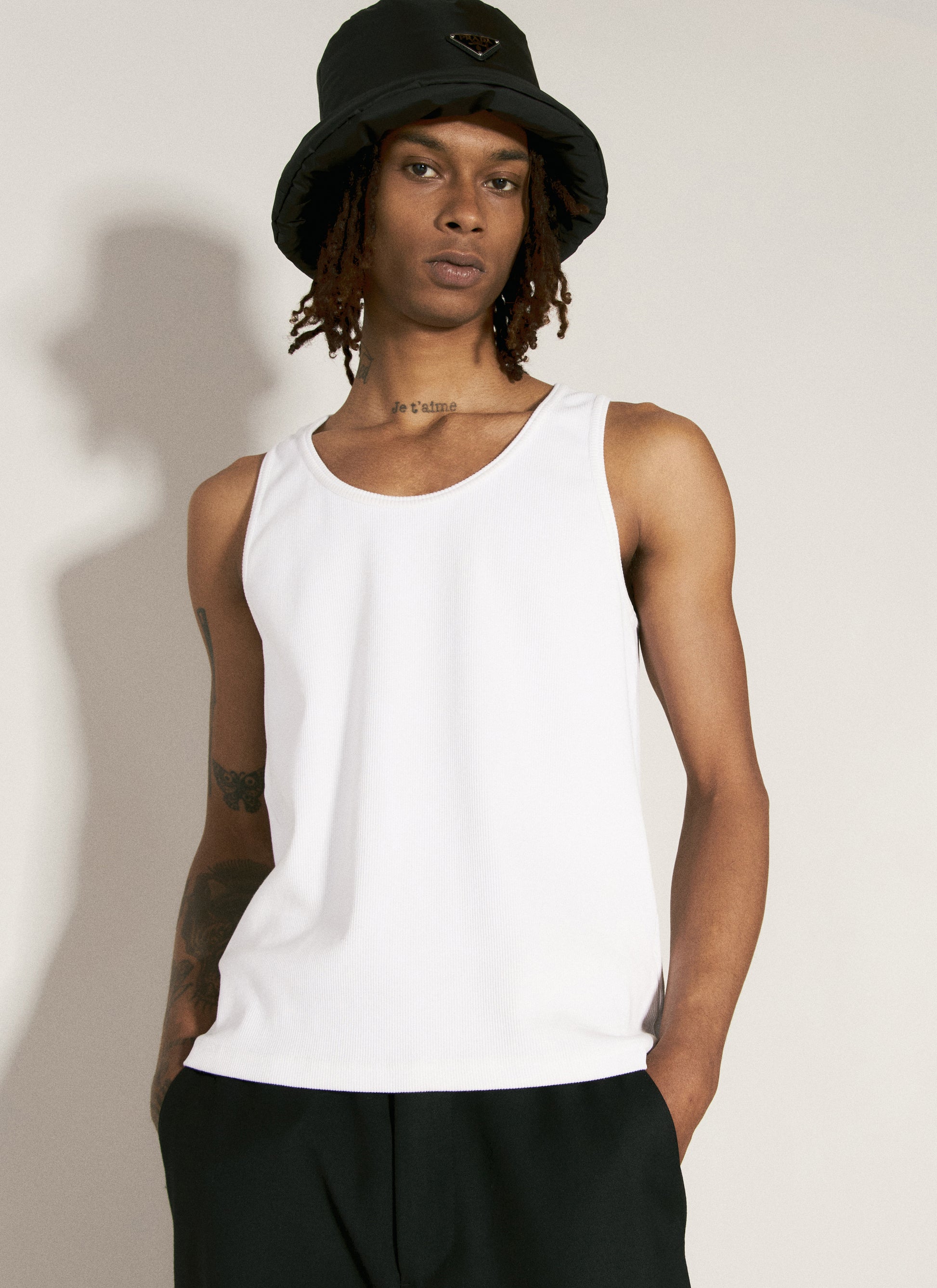 Prada Men Re-Nylon Bucket Hat PRADA