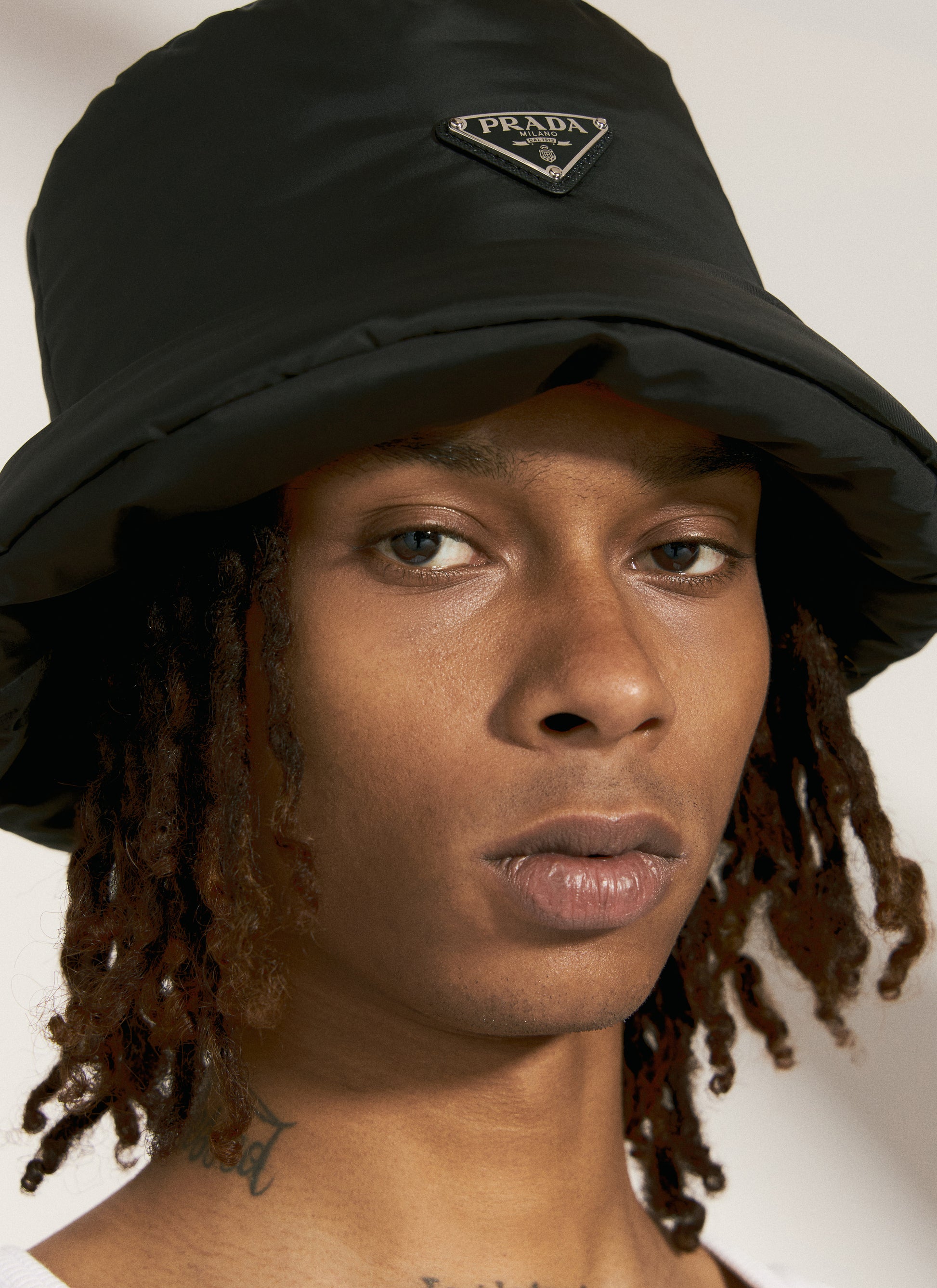 Prada Men Re-Nylon Bucket Hat PRADA