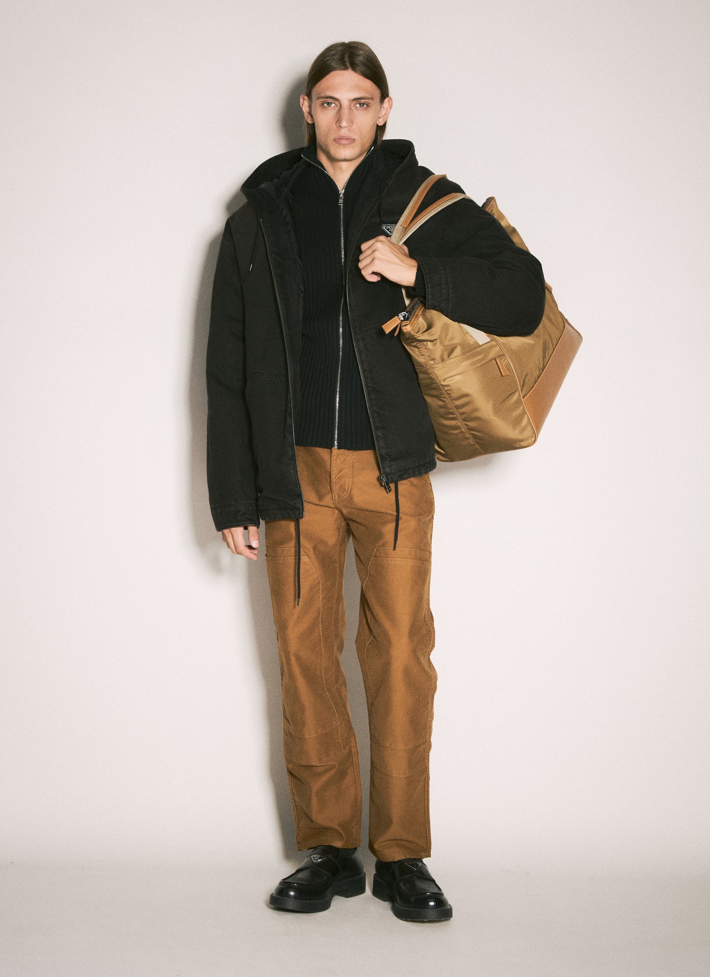 Prada Men Moleskin Cargo Pants PRADA