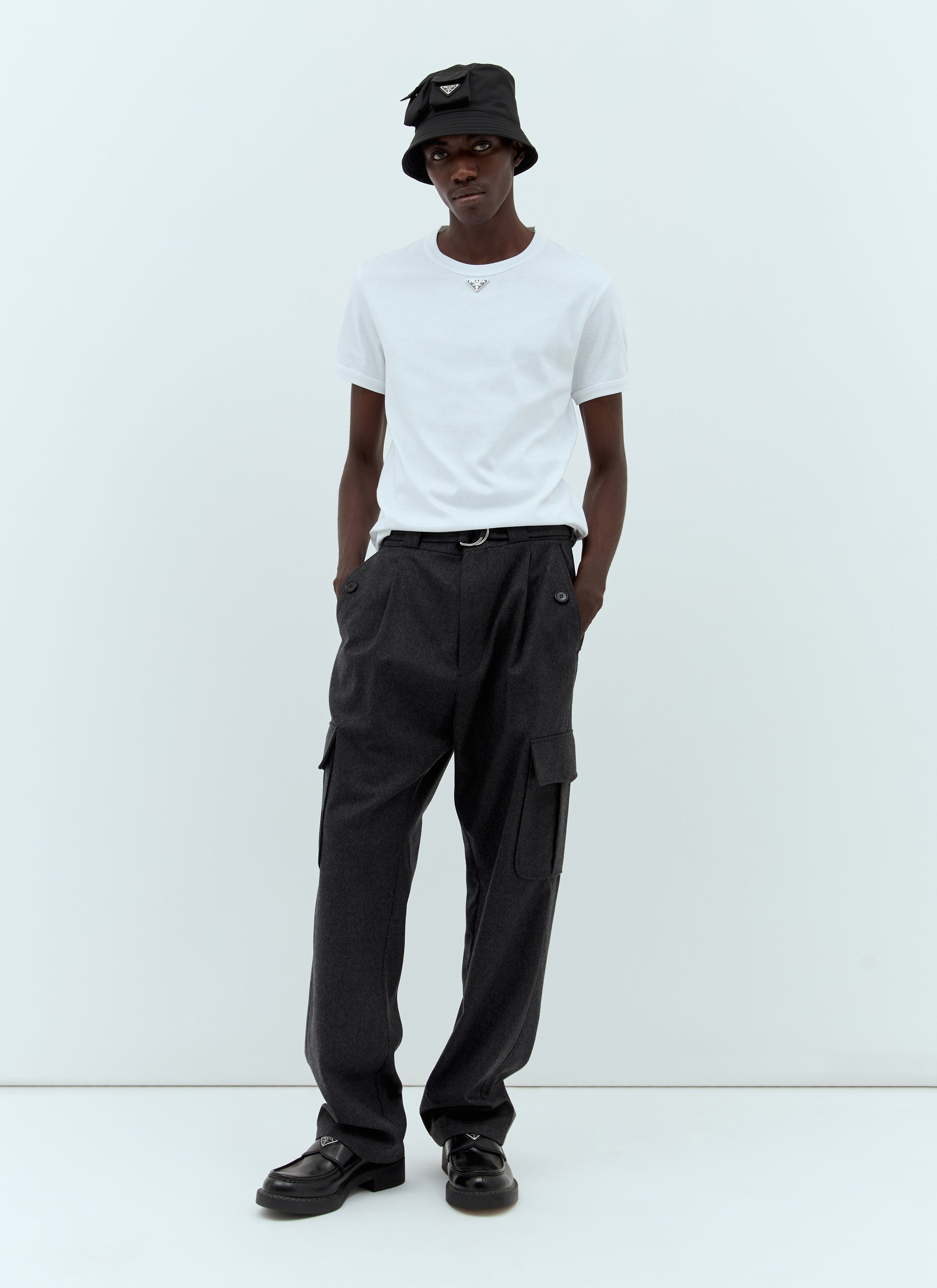 Prada Men Flannel Cargo Pants PRADA