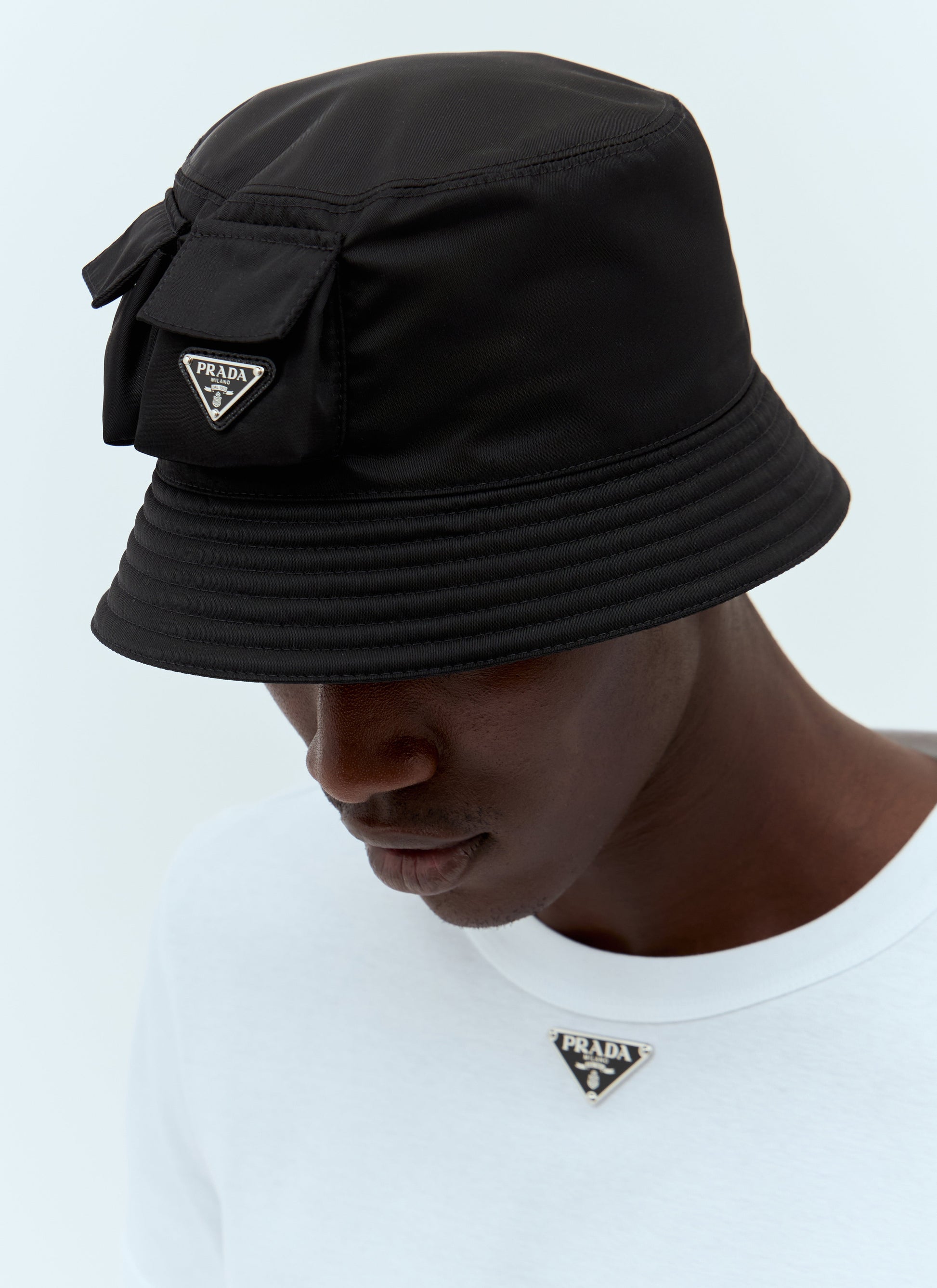 Prada Men Re-Nylon Bucket Hat PRADA