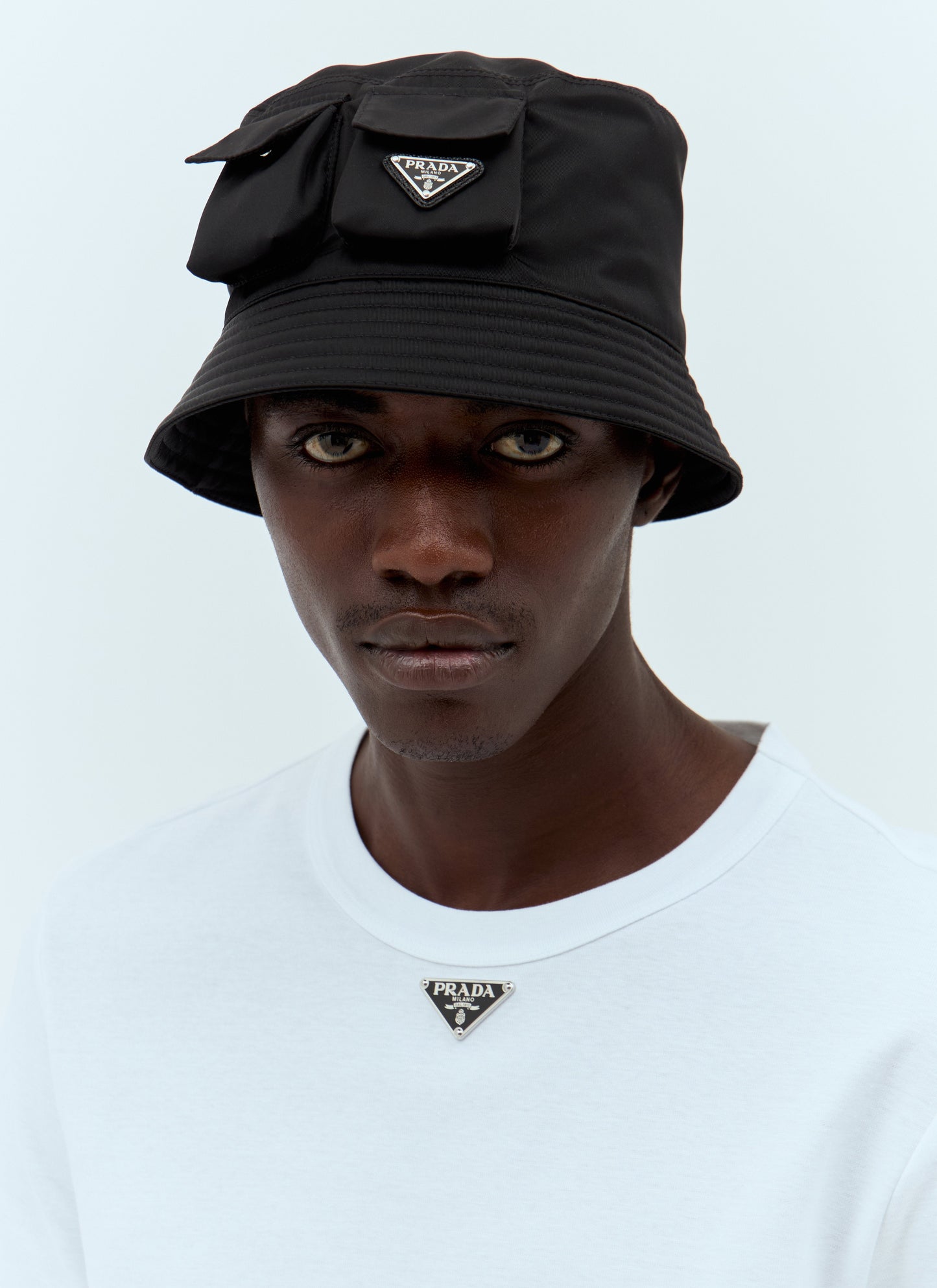 Prada Men Re-Nylon Bucket Hat PRADA