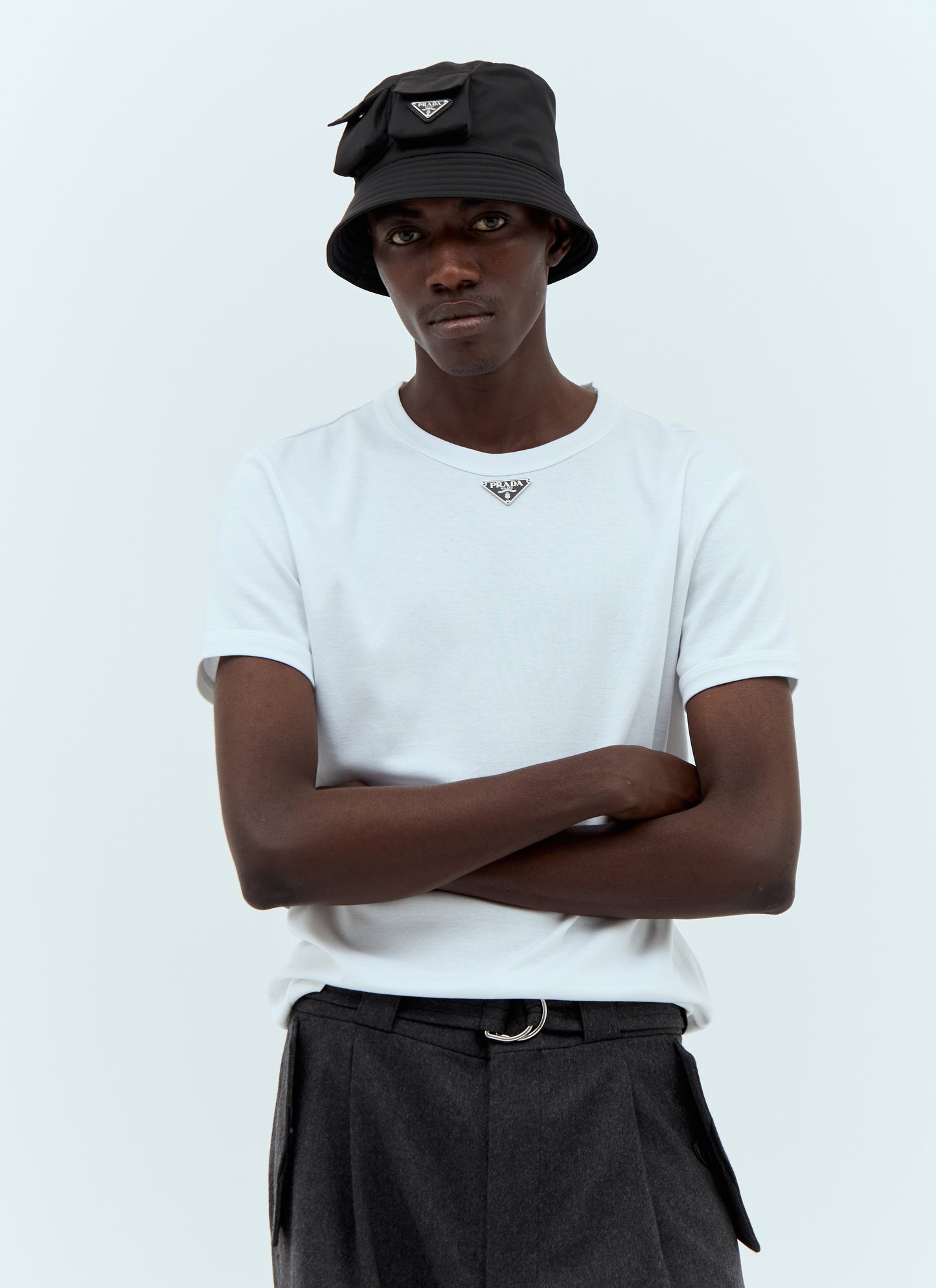 Prada Men Re-Nylon Bucket Hat PRADA