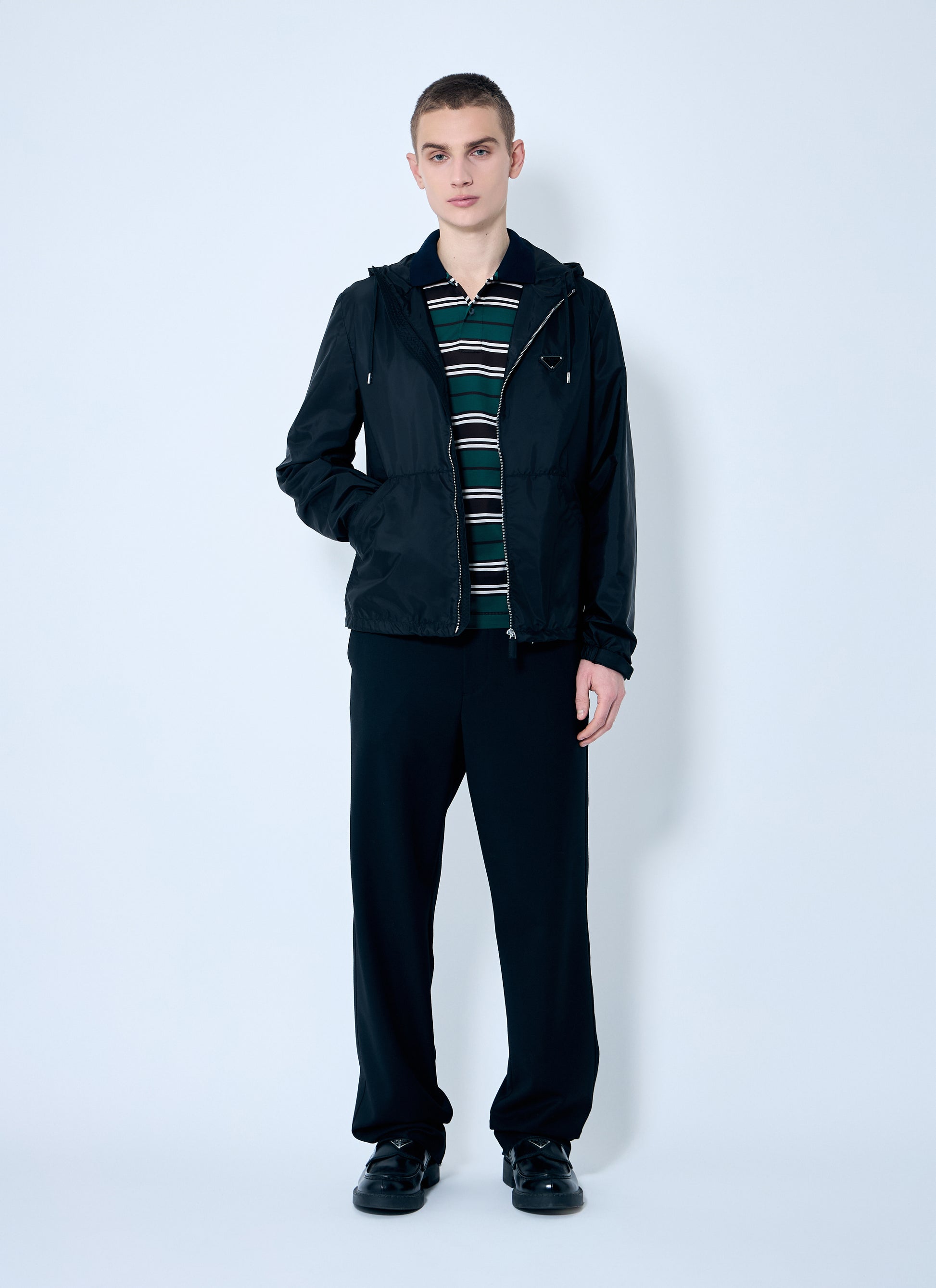 Prada Men Re-Nylon Hooded Jacket PRADA
