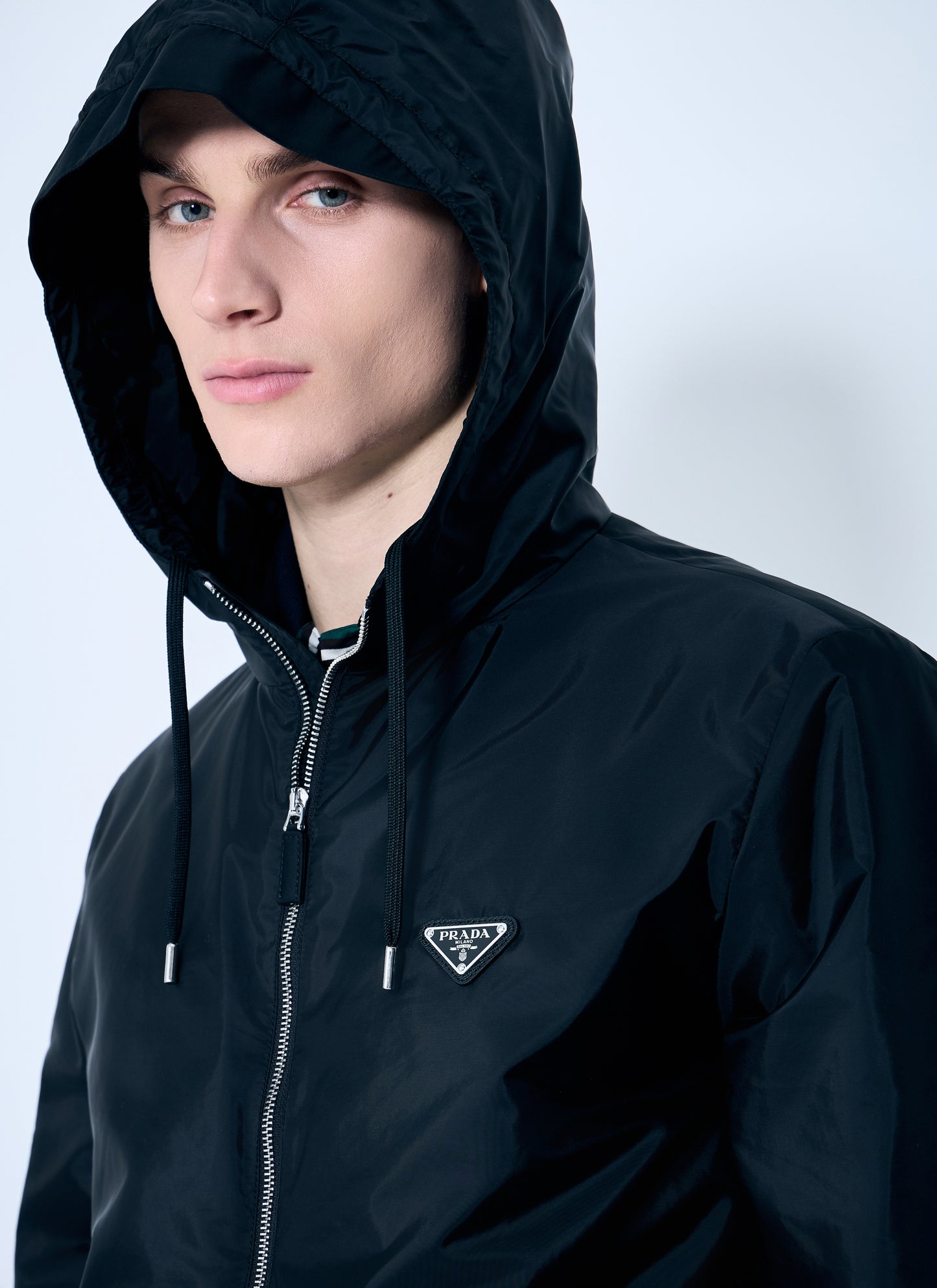 Prada Men Re-Nylon Hooded Jacket PRADA