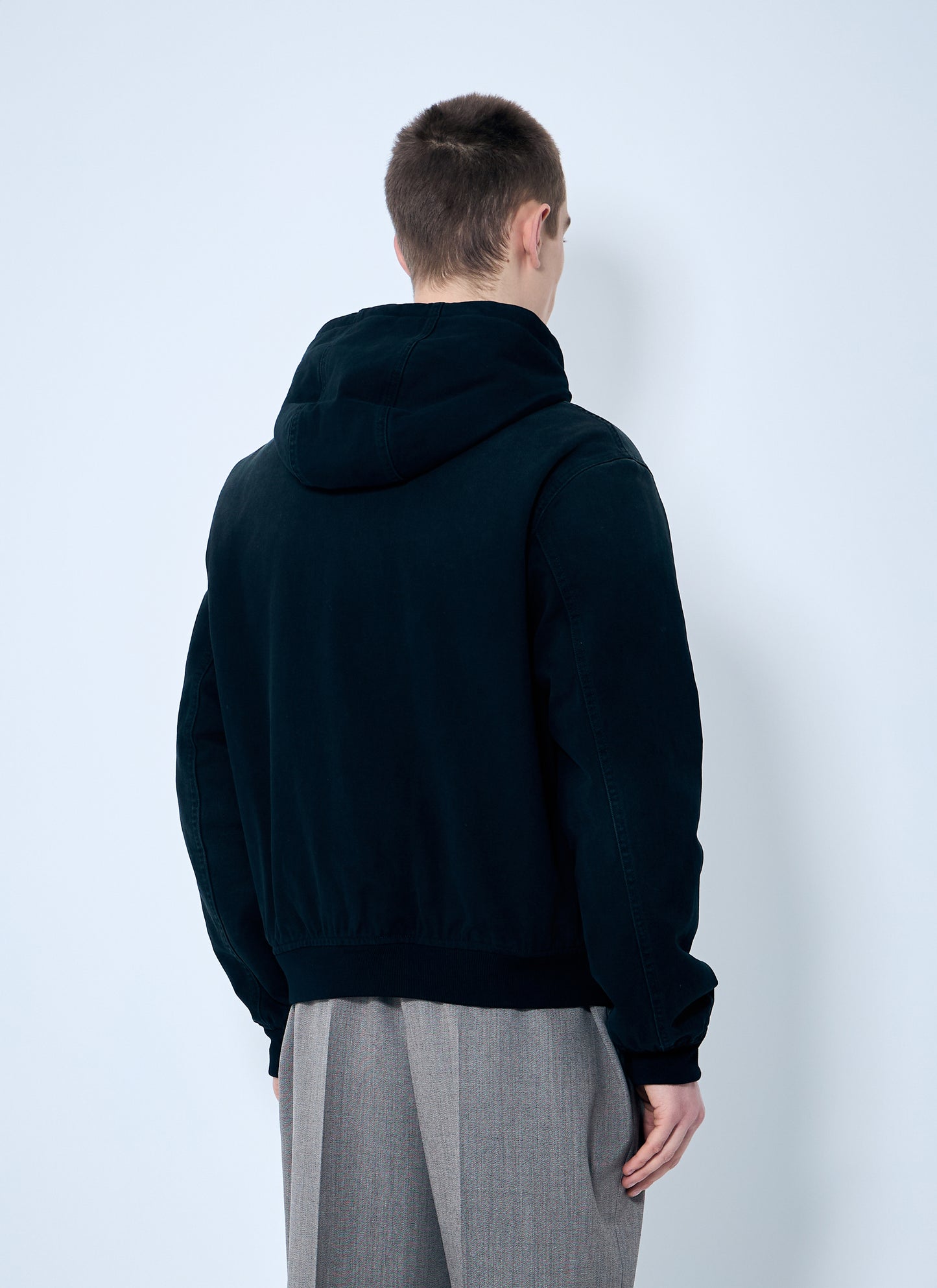 Prada Men Denim Hooded Jacket PRADA