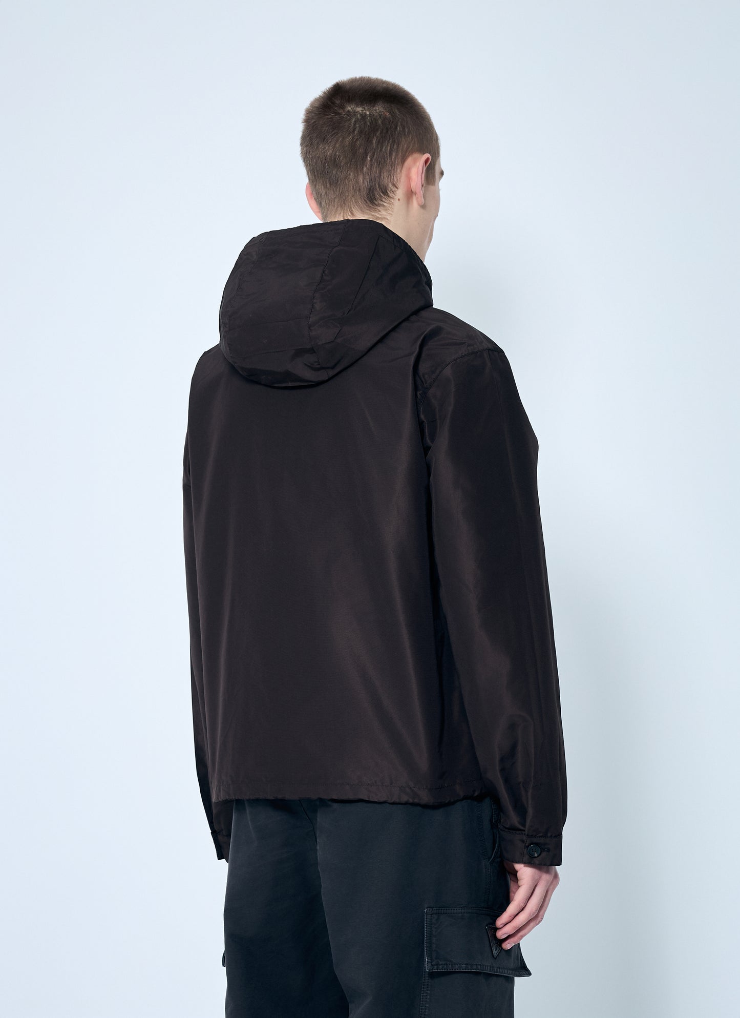 Prada Men Silk Hooded Jacket PRADA