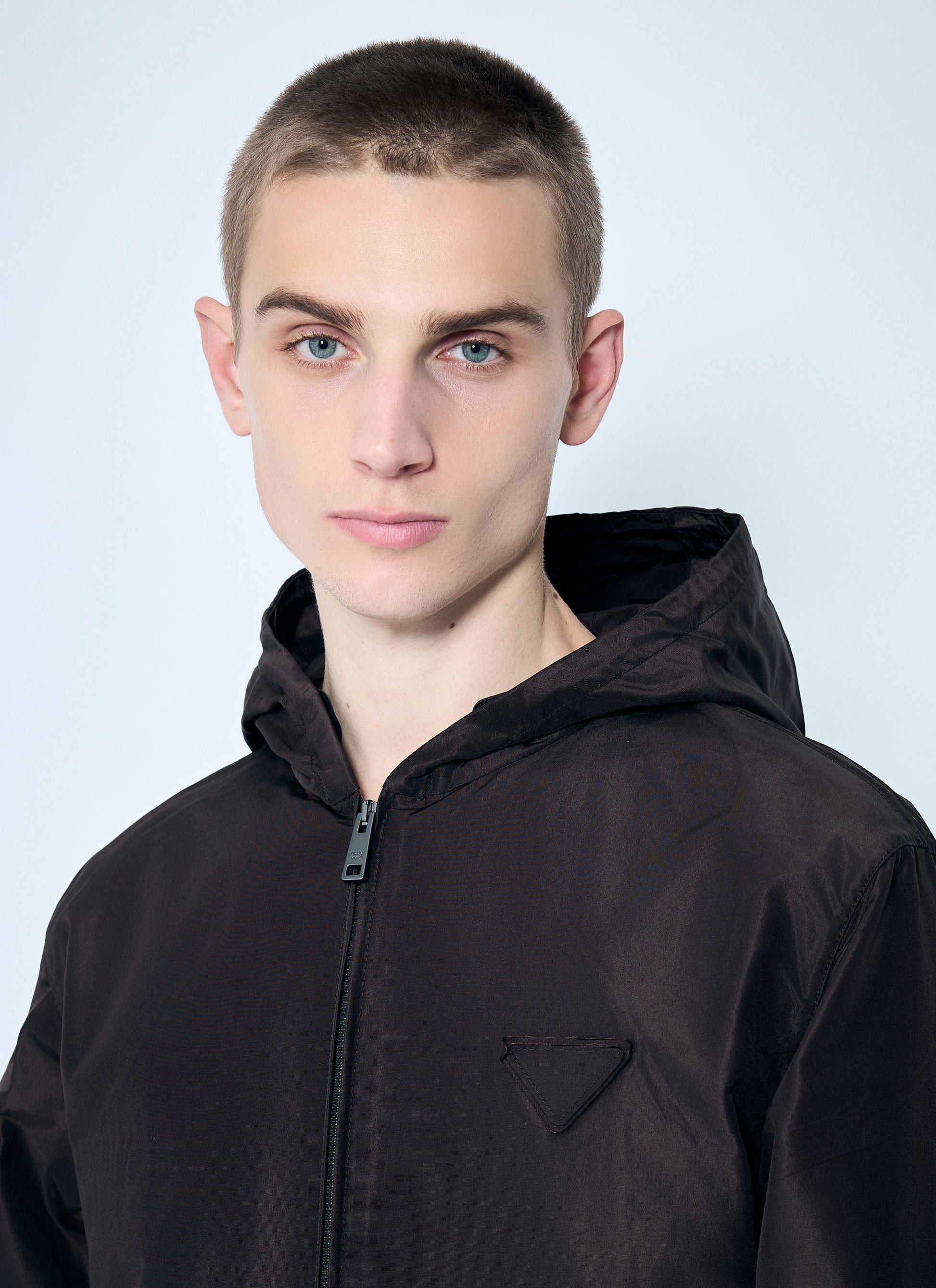 Prada Men Silk Hooded Jacket PRADA