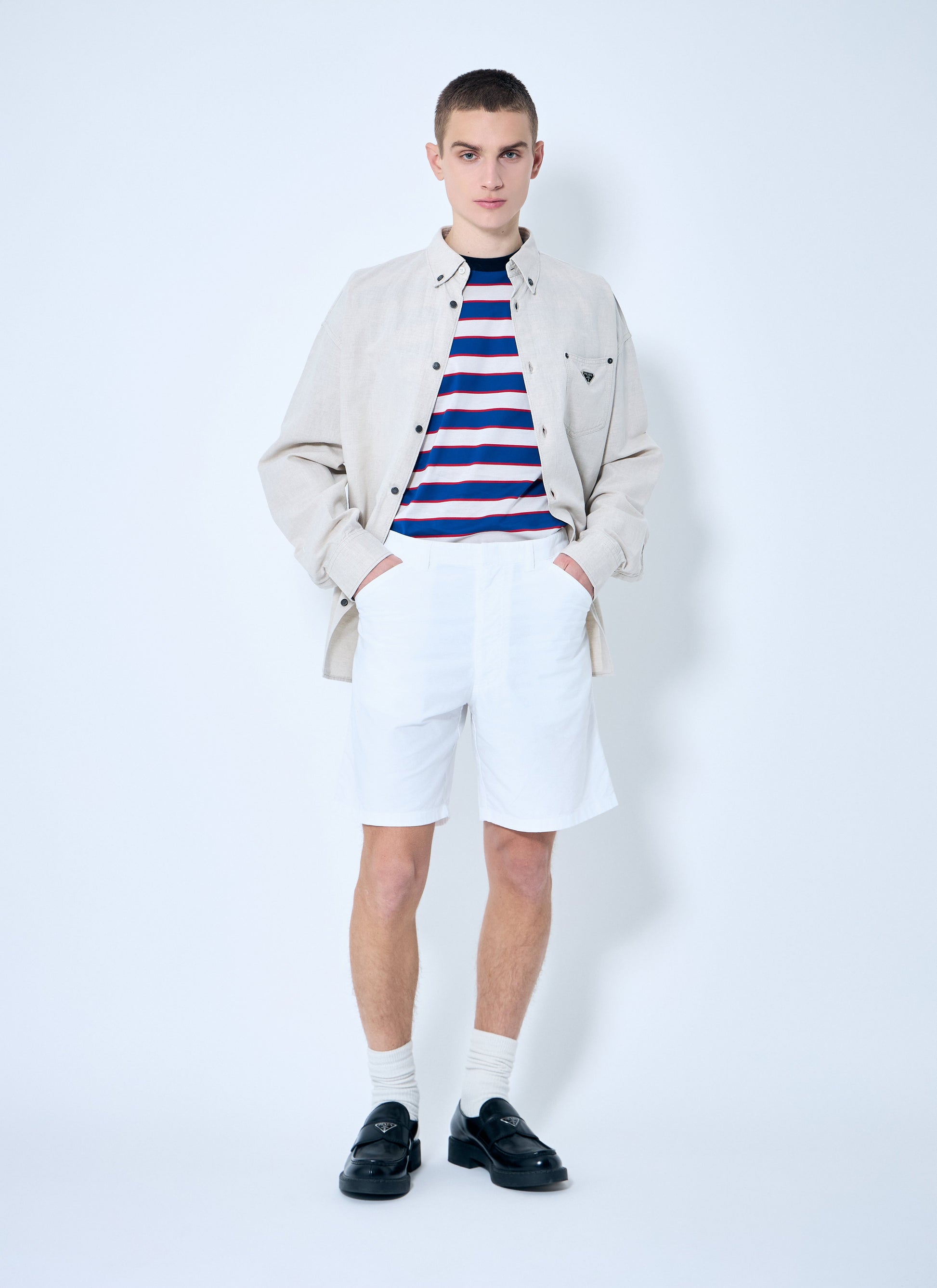Prada Men Oxford Shorts PRADA