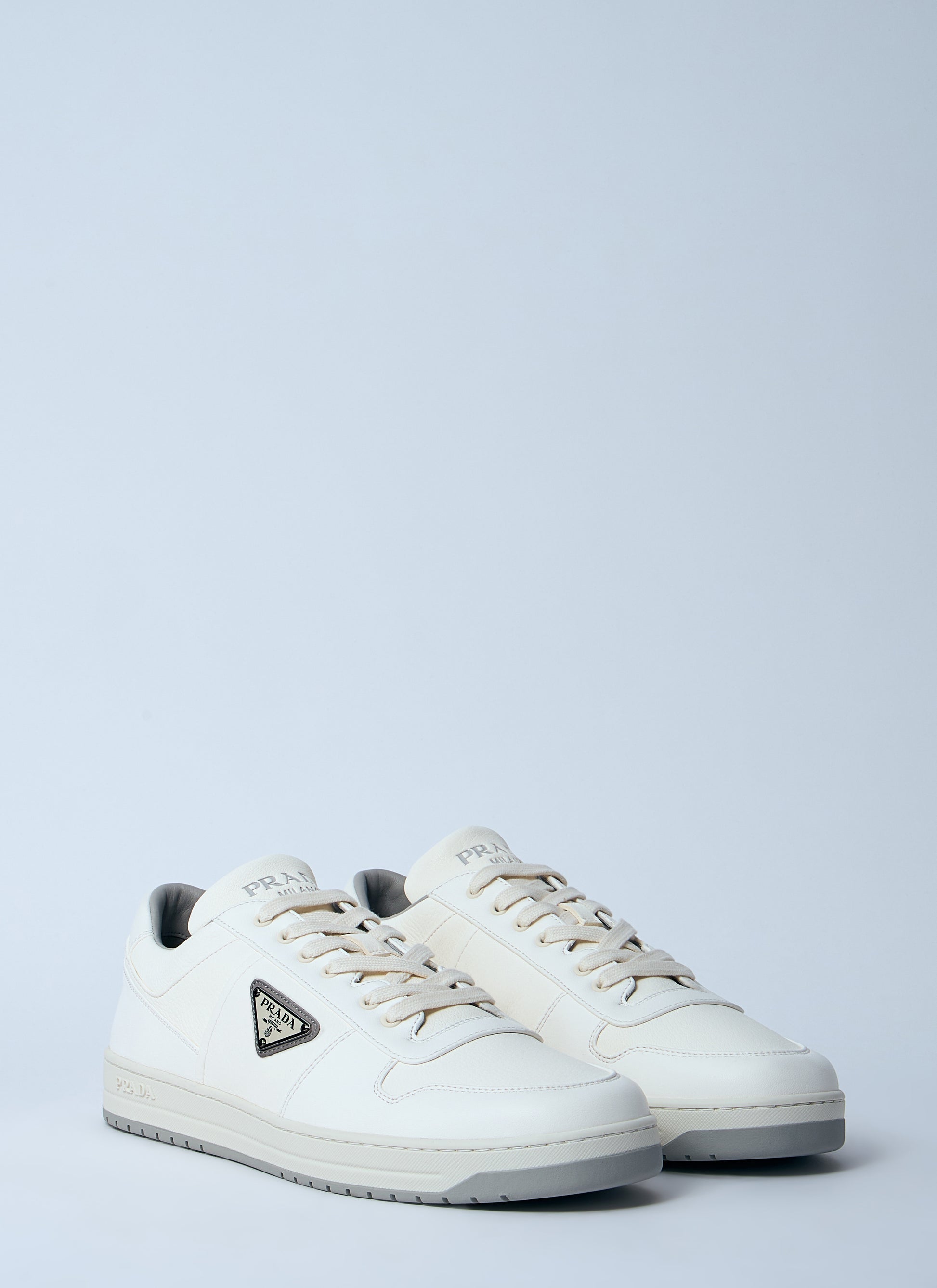Prada Men Leather Low-Top Sneakers PRADA