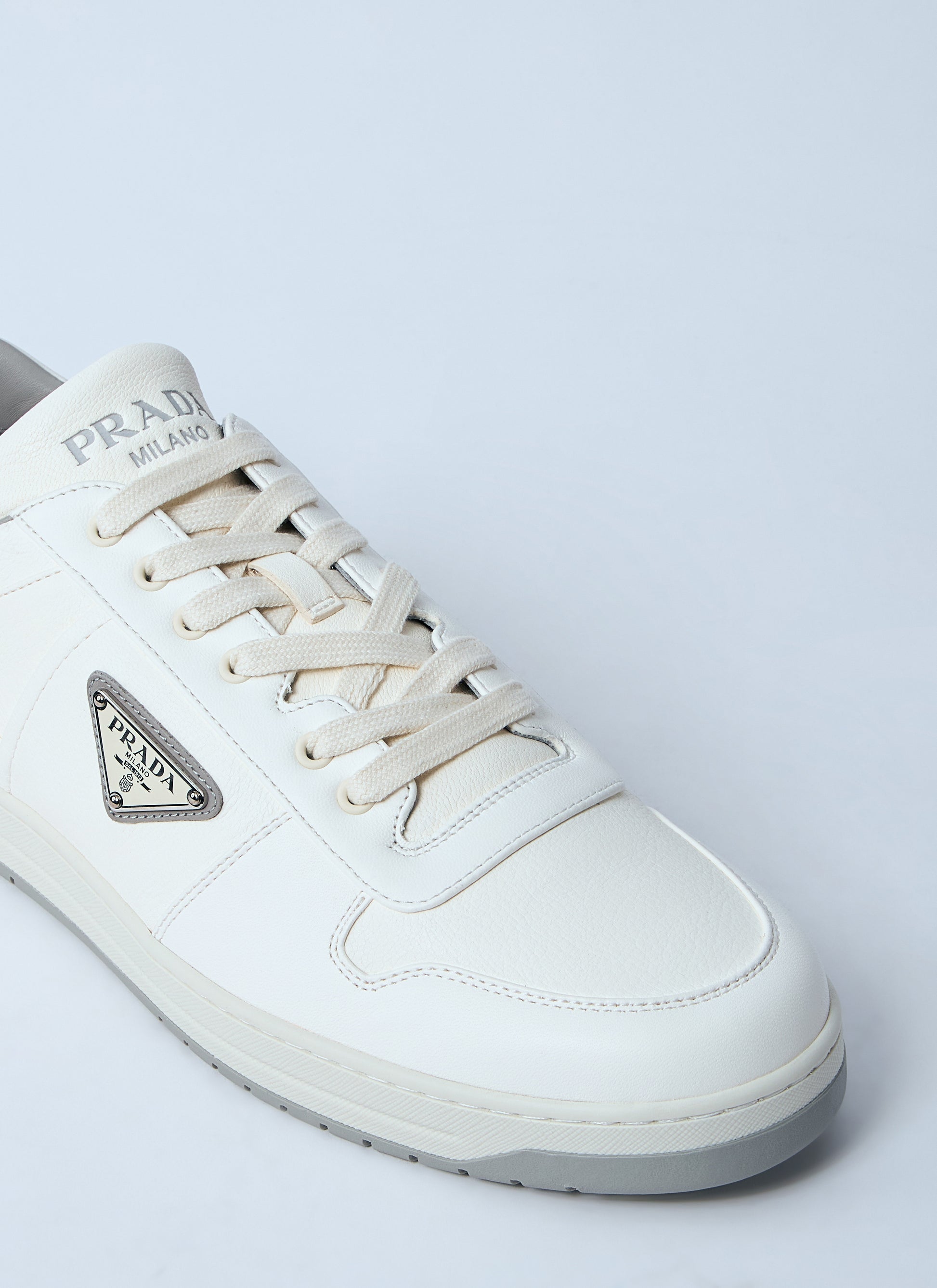 Prada Men Leather Low-Top Sneakers PRADA