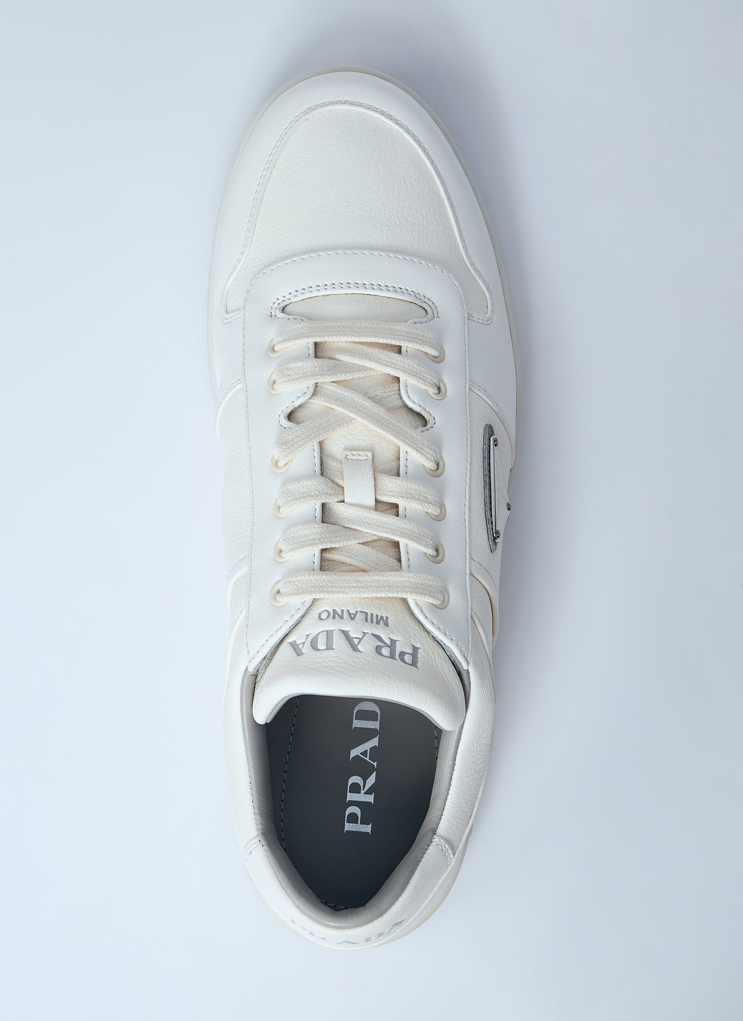 Prada Men Leather Low-Top Sneakers PRADA