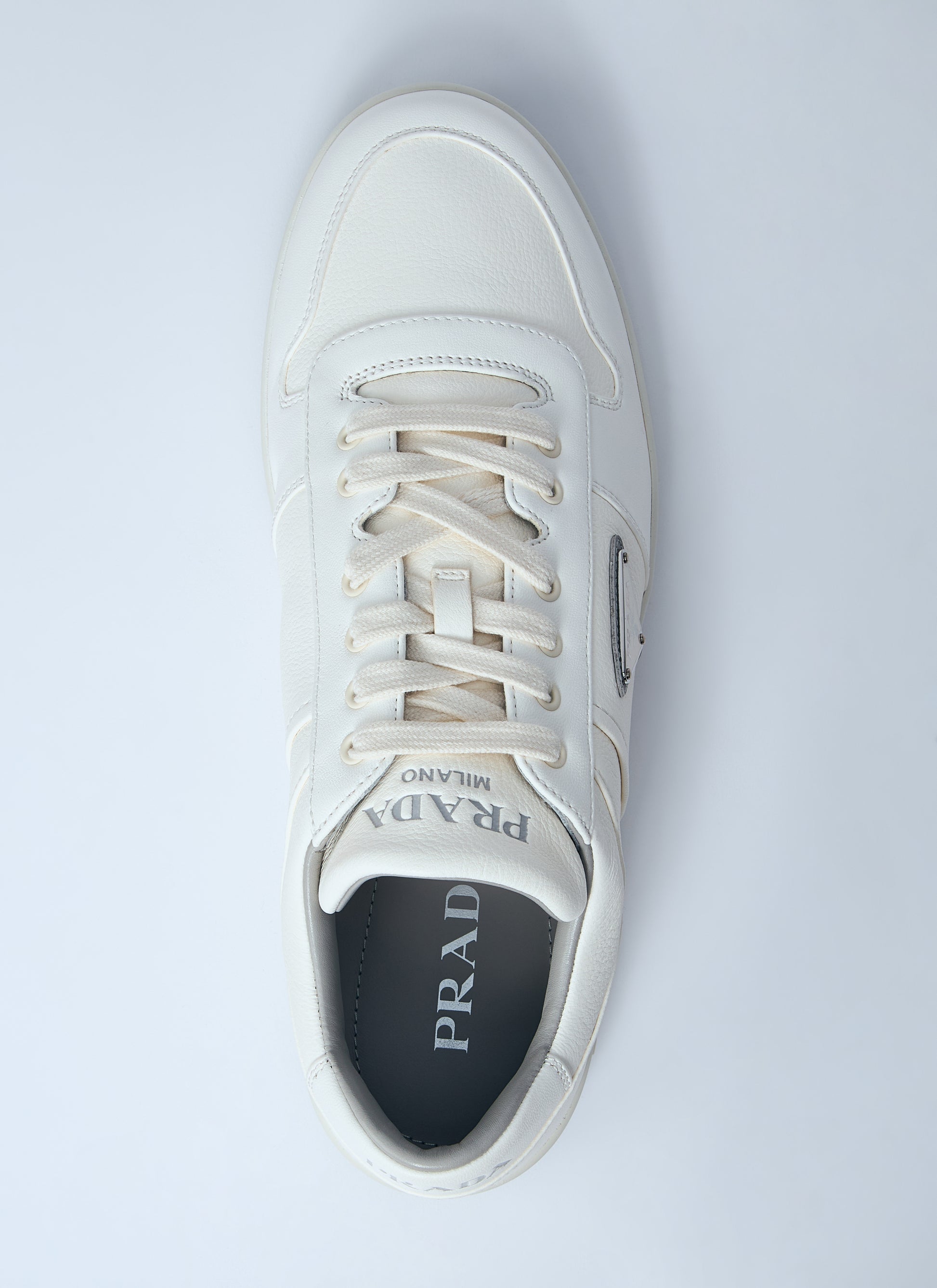 Prada Men Leather Low-Top Sneakers PRADA