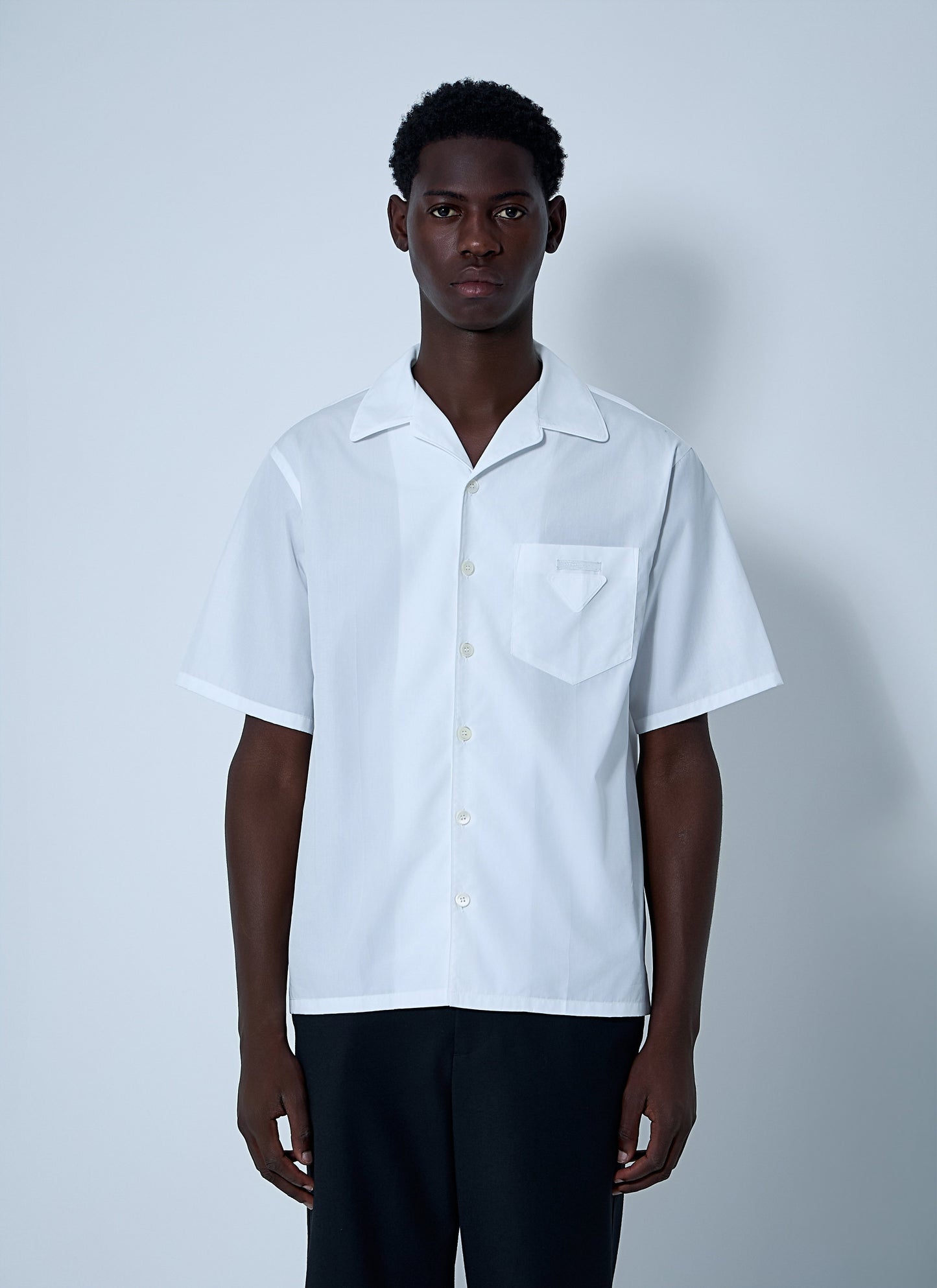 Prada Men Logo Motif Shirt PRADA
