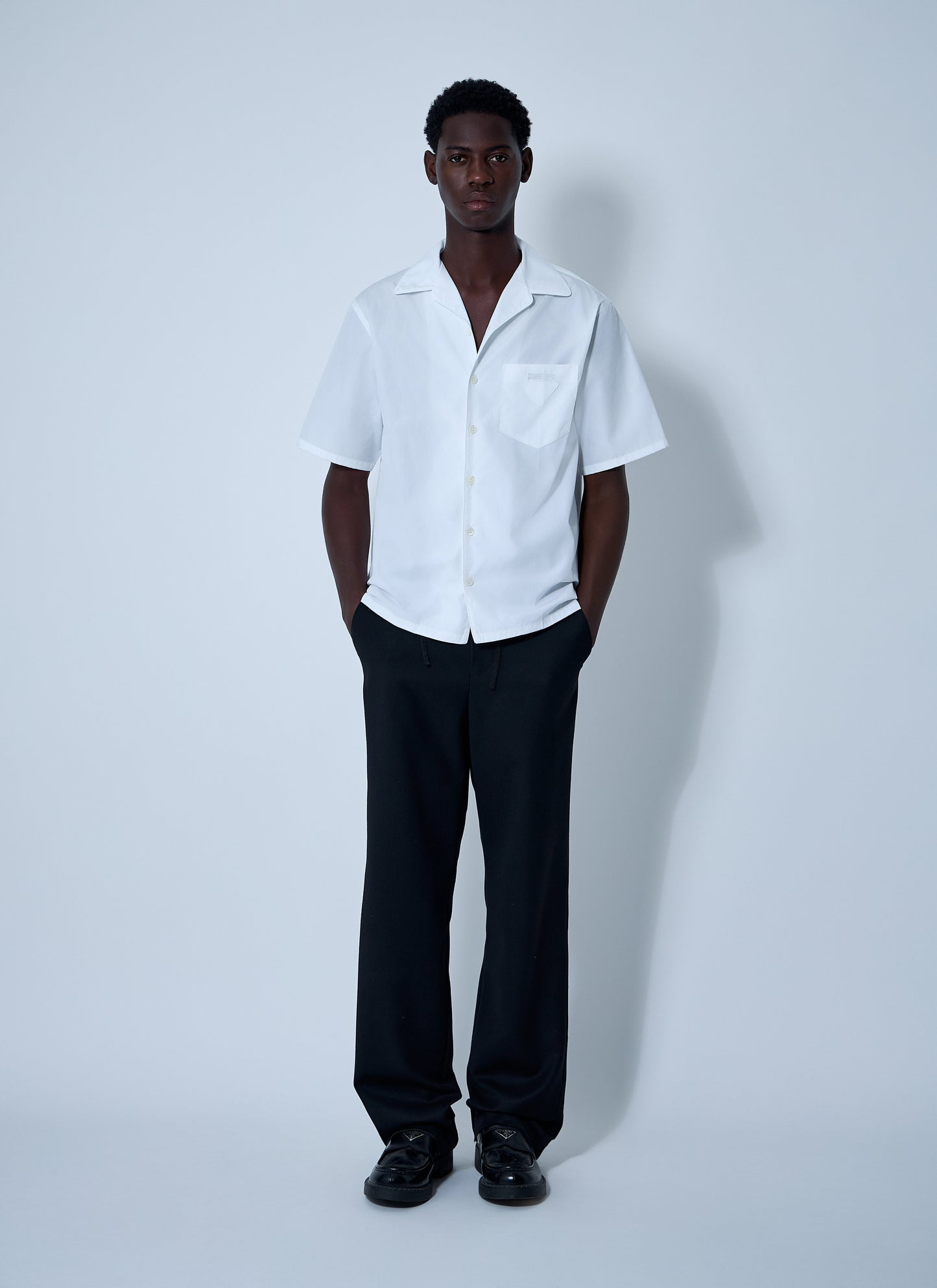 Prada Men Logo Motif Shirt PRADA