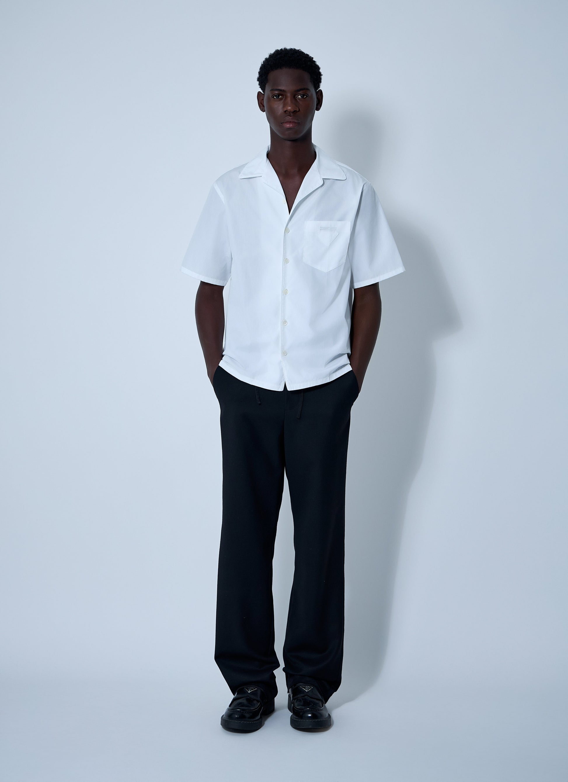 Prada Men Logo Motif Shirt PRADA