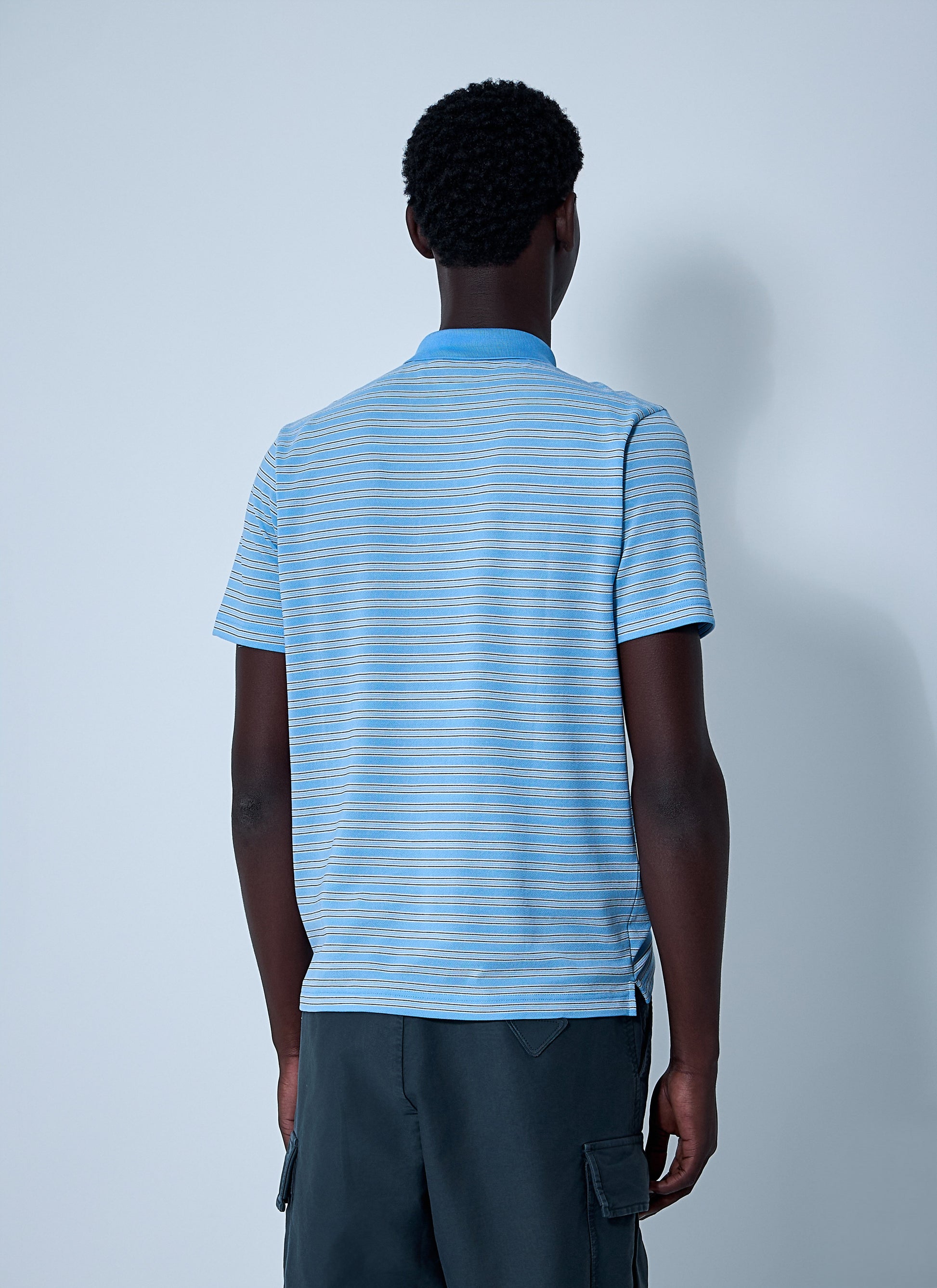 Prada Men Logo Motif Polo Shirt PRADA