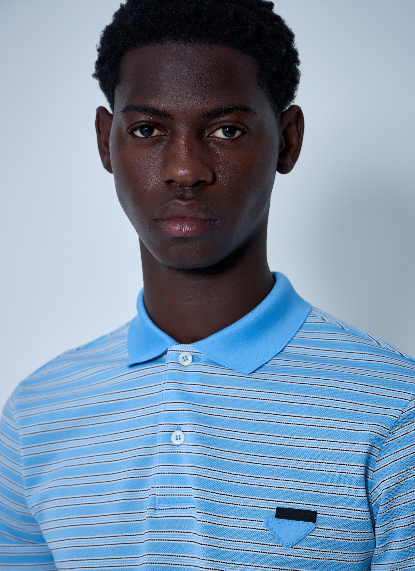Prada Men Logo Motif Polo Shirt PRADA
