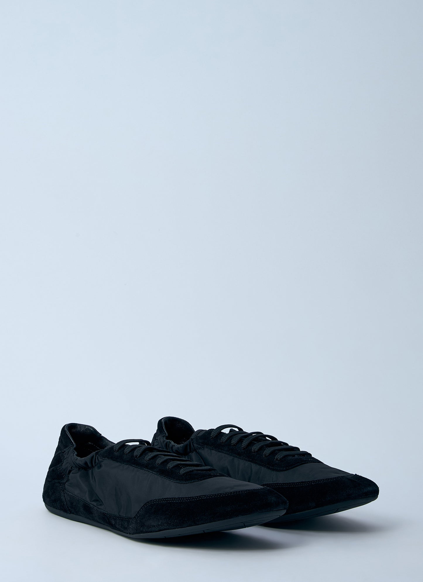 Prada Men Collapse Re-Nylon And Suede Sneakers PRADA