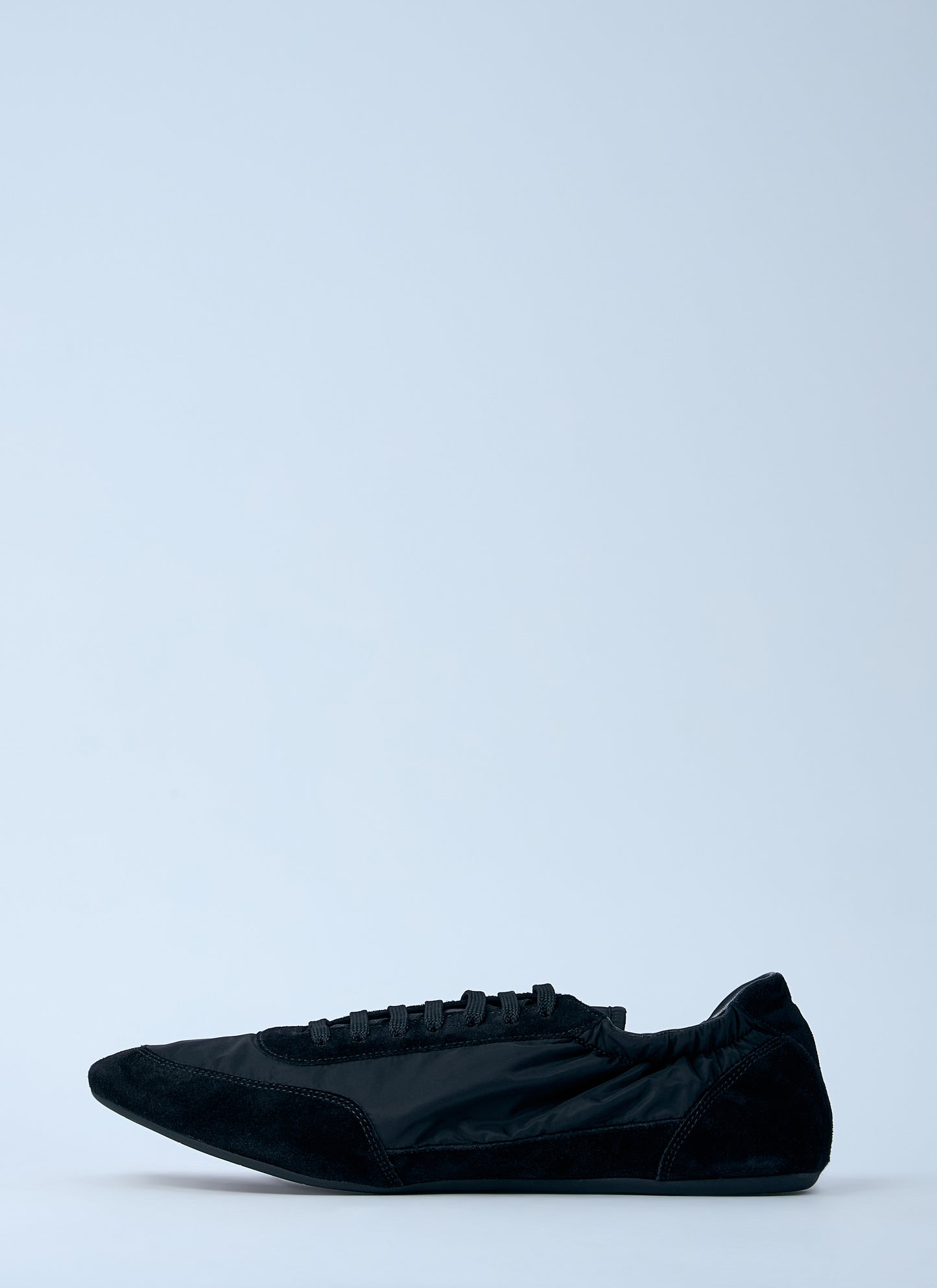Prada Men Collapse Re-Nylon And Suede Sneakers PRADA