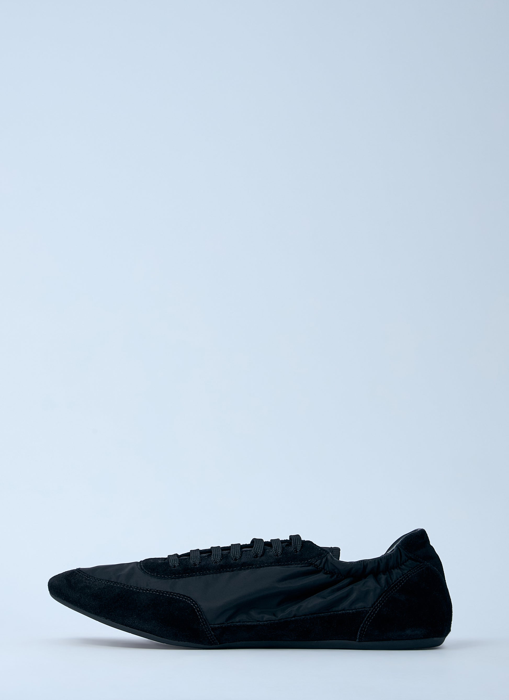 Prada Men Collapse Re-Nylon And Suede Sneakers PRADA