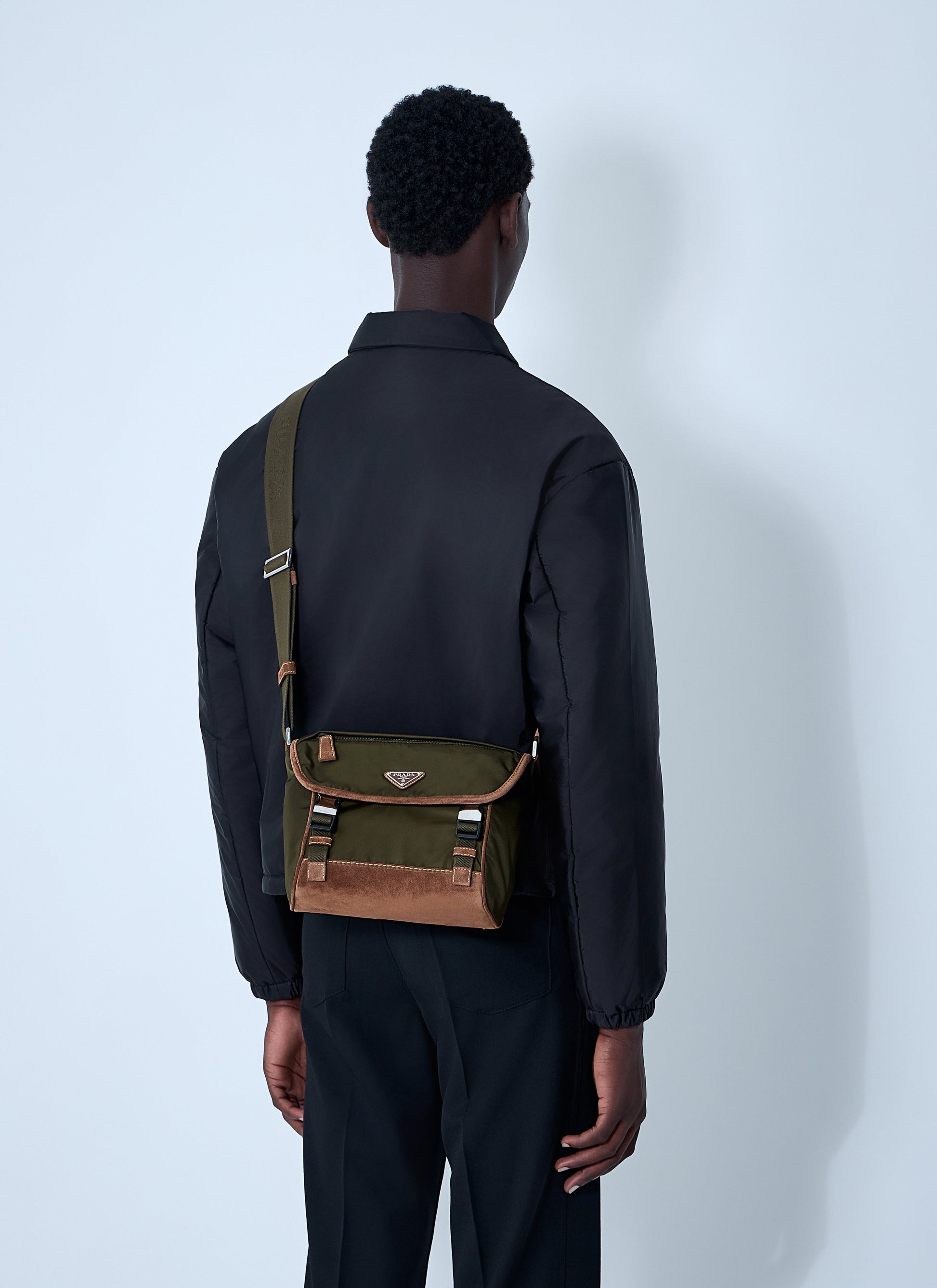 Prada Men Medium Re-Nylon Crossbody Bag PRADA