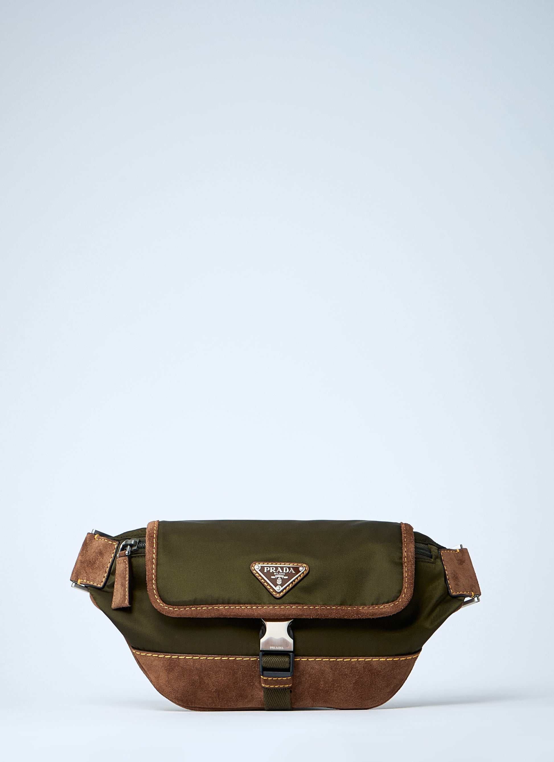 Prada Men Re-Nylon And Suede Belt Bag PRADA
