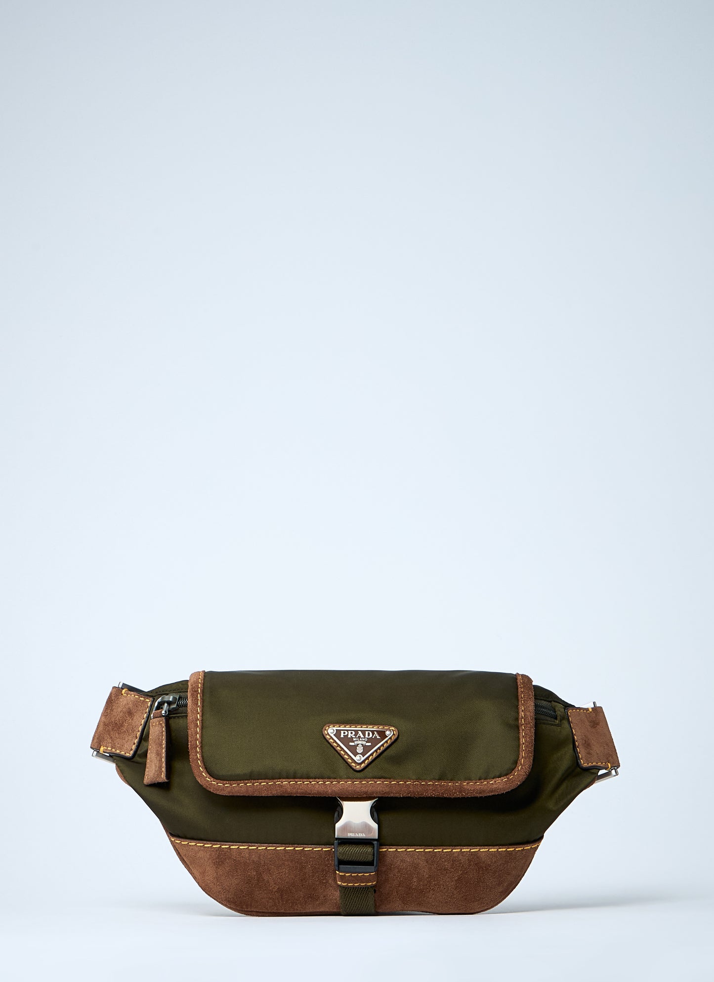 Prada Men Re-Nylon And Suede Belt Bag PRADA