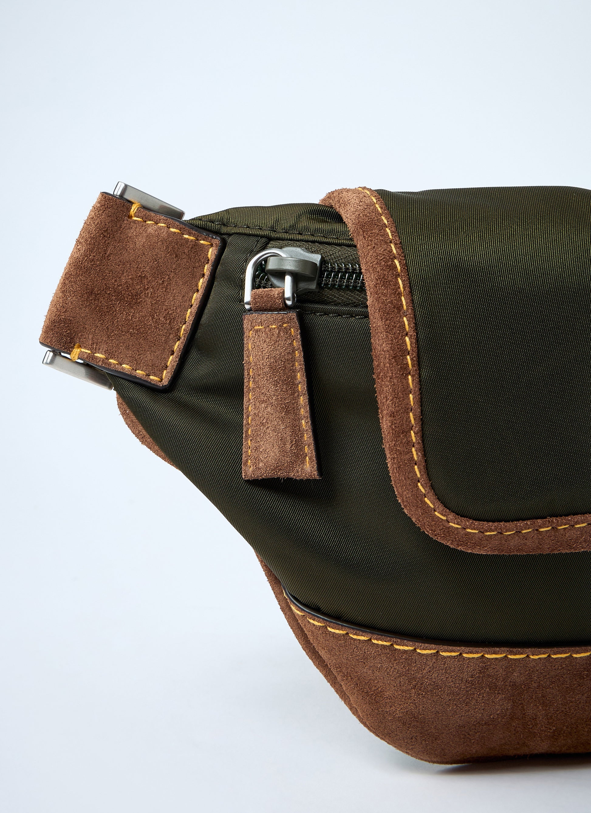Prada Men Re-Nylon And Suede Belt Bag PRADA