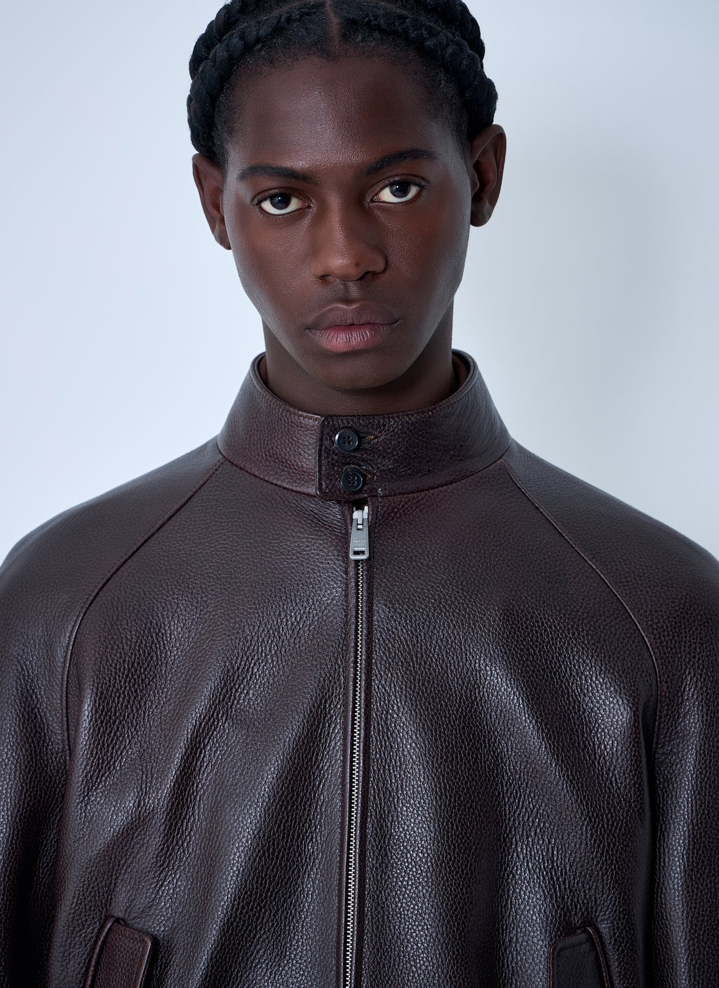 Prada Men Leather Jacket PRADA