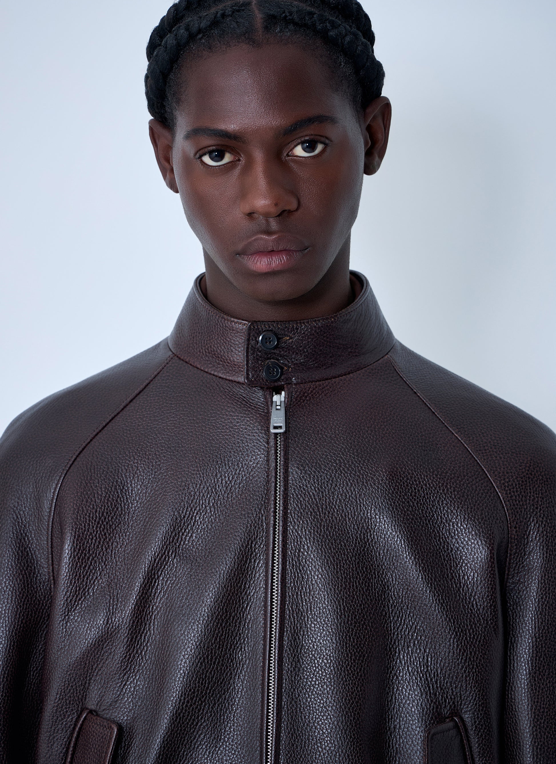 Prada Men Leather Jacket PRADA