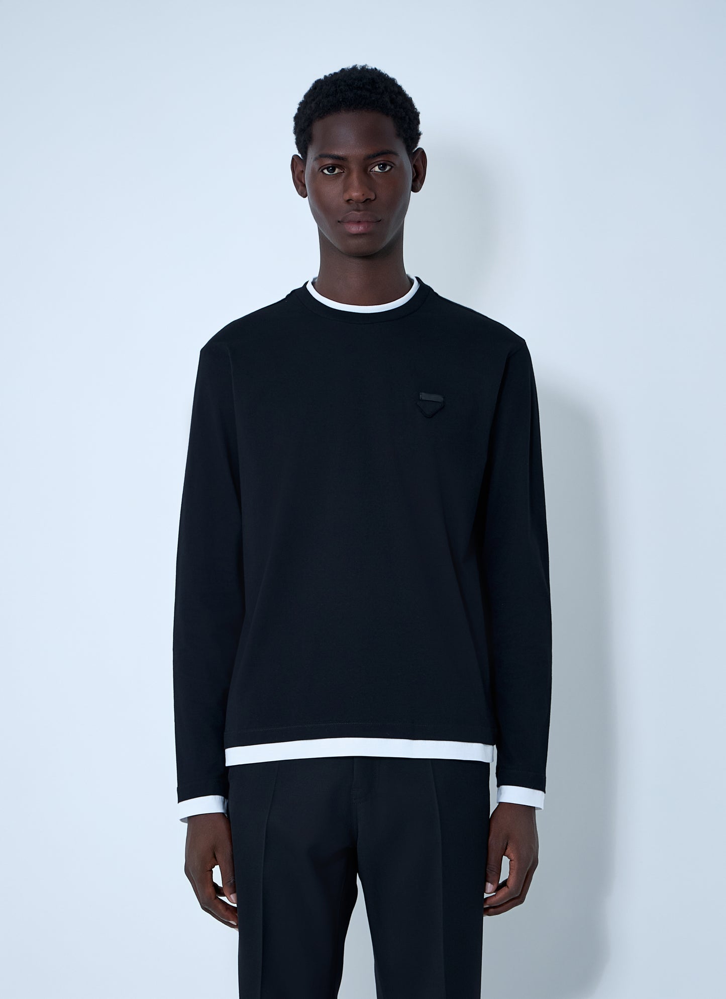 Prada Men Logo Motif T-Shirt PRADA