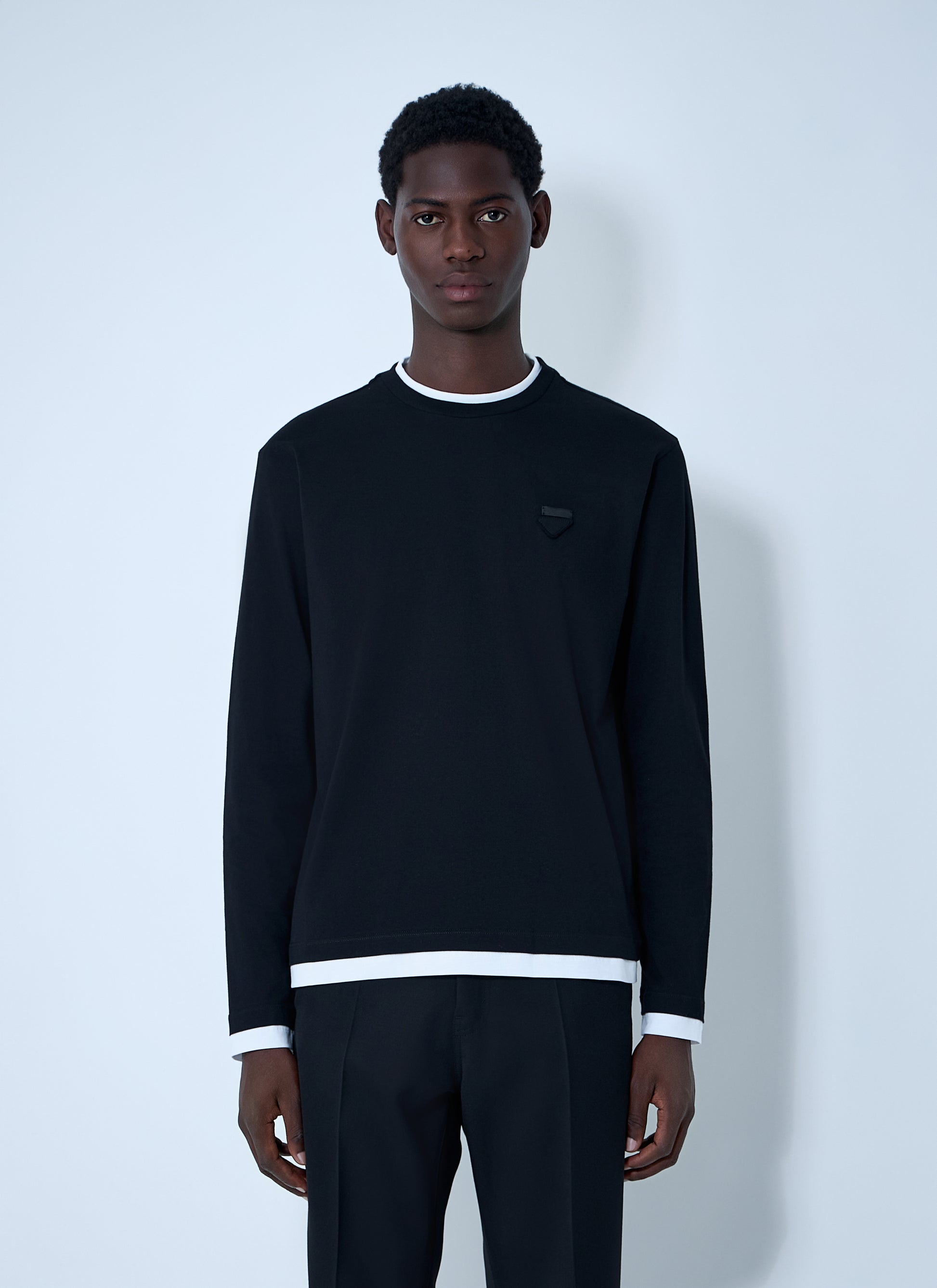 Prada Men Logo Motif T-Shirt PRADA