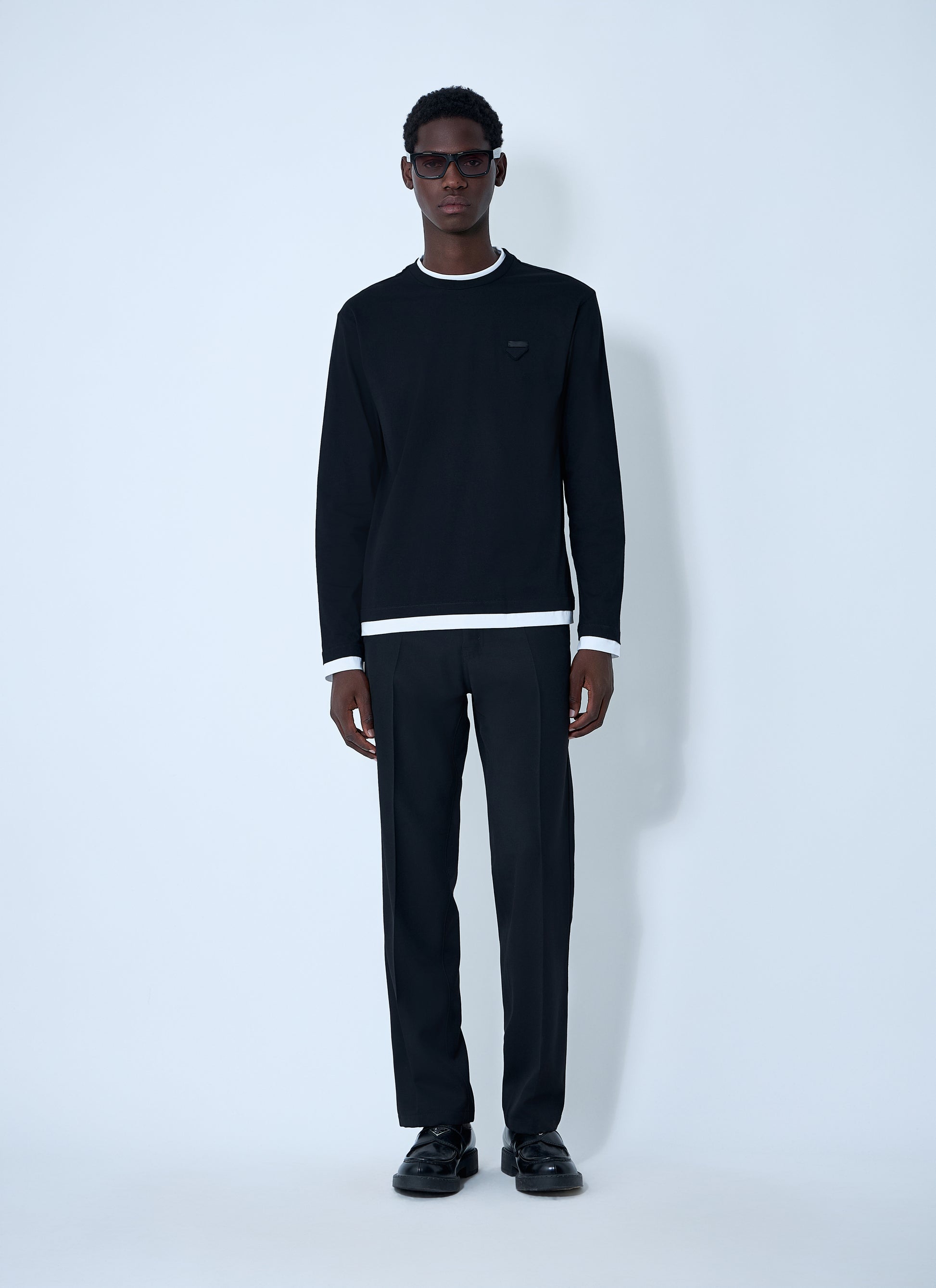 Prada Men Logo Motif T-Shirt PRADA