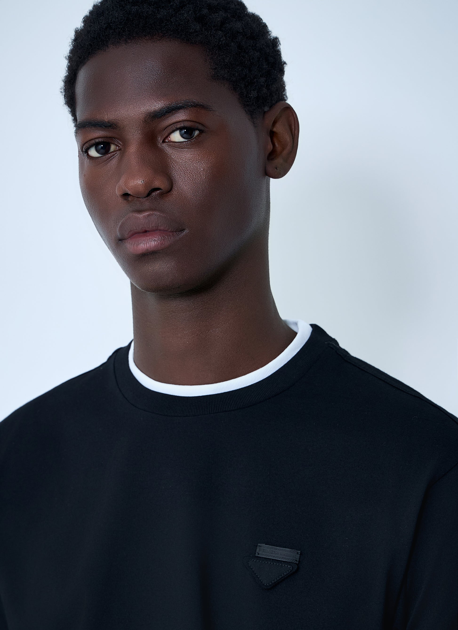 Prada Men Logo Motif T-Shirt PRADA
